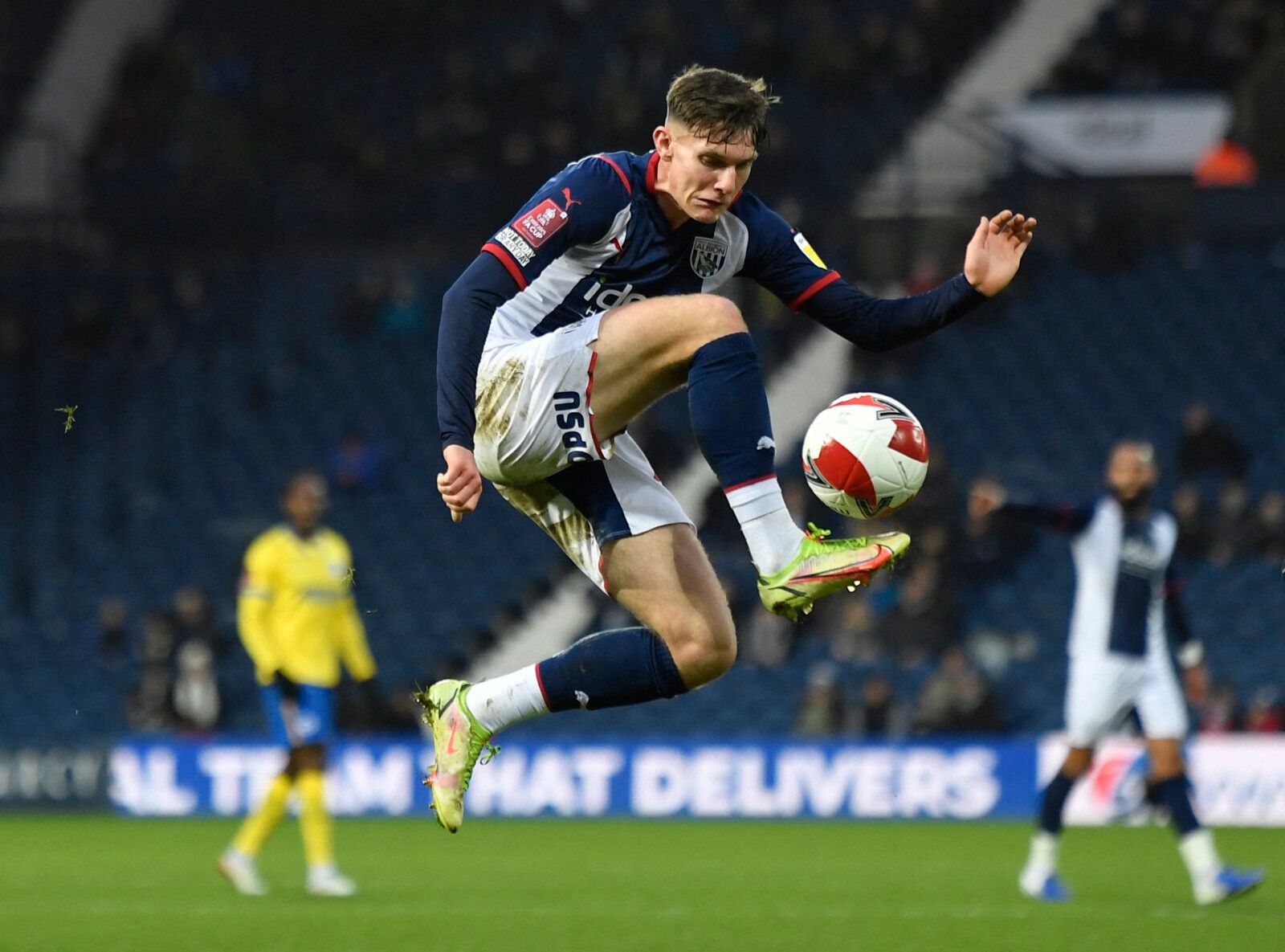 Soccer Football - FA Cup Third Round - West Bromwich Albion v Brighton &amp; Hove Albion - The Hawthorns, West Bromwich, Britain - January 8, 2022 West Bromwich Albion's Taylor Gardner-Hickman in action REUTERS/Toby Melville