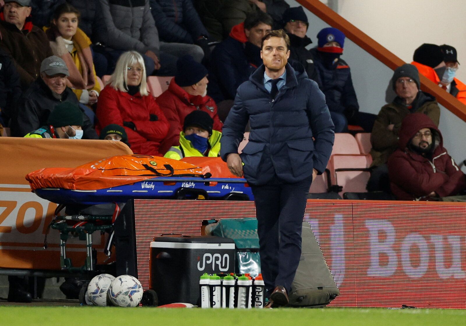Soccer Football - Championship - AFC Bournemouth v Hull City - Vitality Stadium, Bournemouth, Britain - January 22, 2022 Bournemouth manager Scott Parker    Action Images/John Sibley  EDITORIAL USE ONLY. No use with unauthorized audio, video, data, fixture lists, club/league logos or 