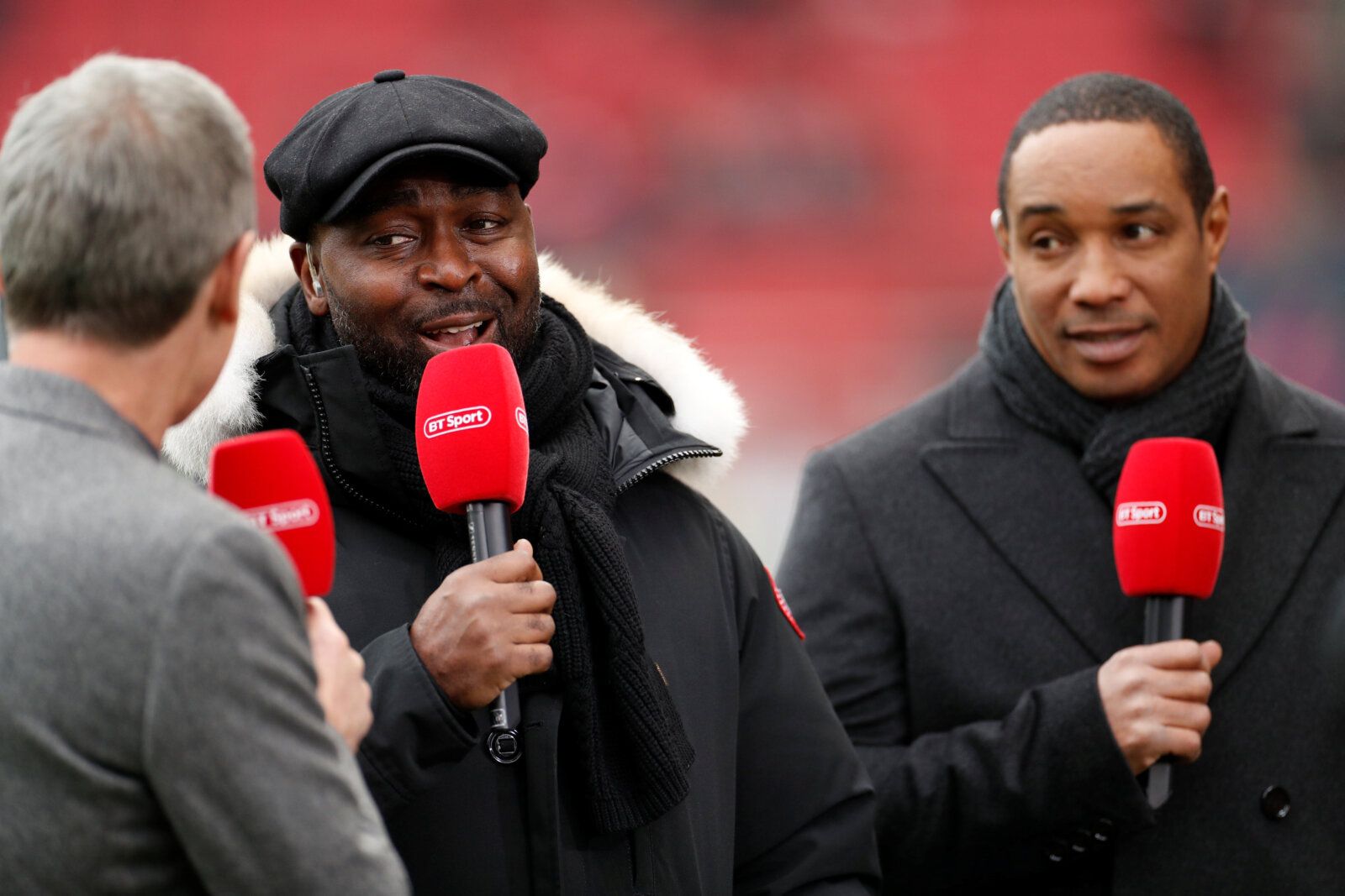 Soccer Football - FA Cup Fifth Round - Bristol City v Wolverhampton Wanderers - Ashton Gate Stadium, Bristol, Britain - February 17, 2019  Andrew Cole and Paul Ince before the match     Action Images via Reuters/John Sibley