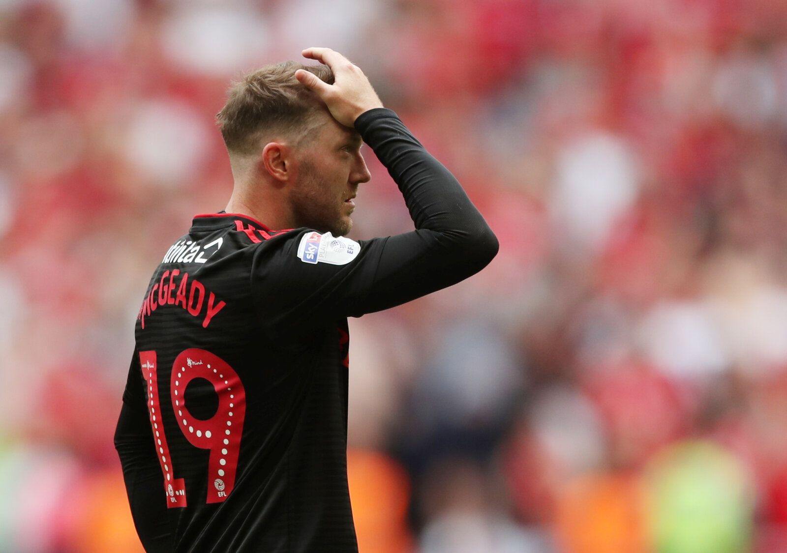 Soccer Football - League One Playoff Final - Sunderland v Charlton Athletic - Wembley Stadium, London, Britain - May 26, 2019  Sunderland's Aiden McGeady looks dejected after the match   Action Images/Lee Smith  EDITORIAL USE ONLY. No use with unauthorized audio, video, data, fixture lists, club/league logos or 