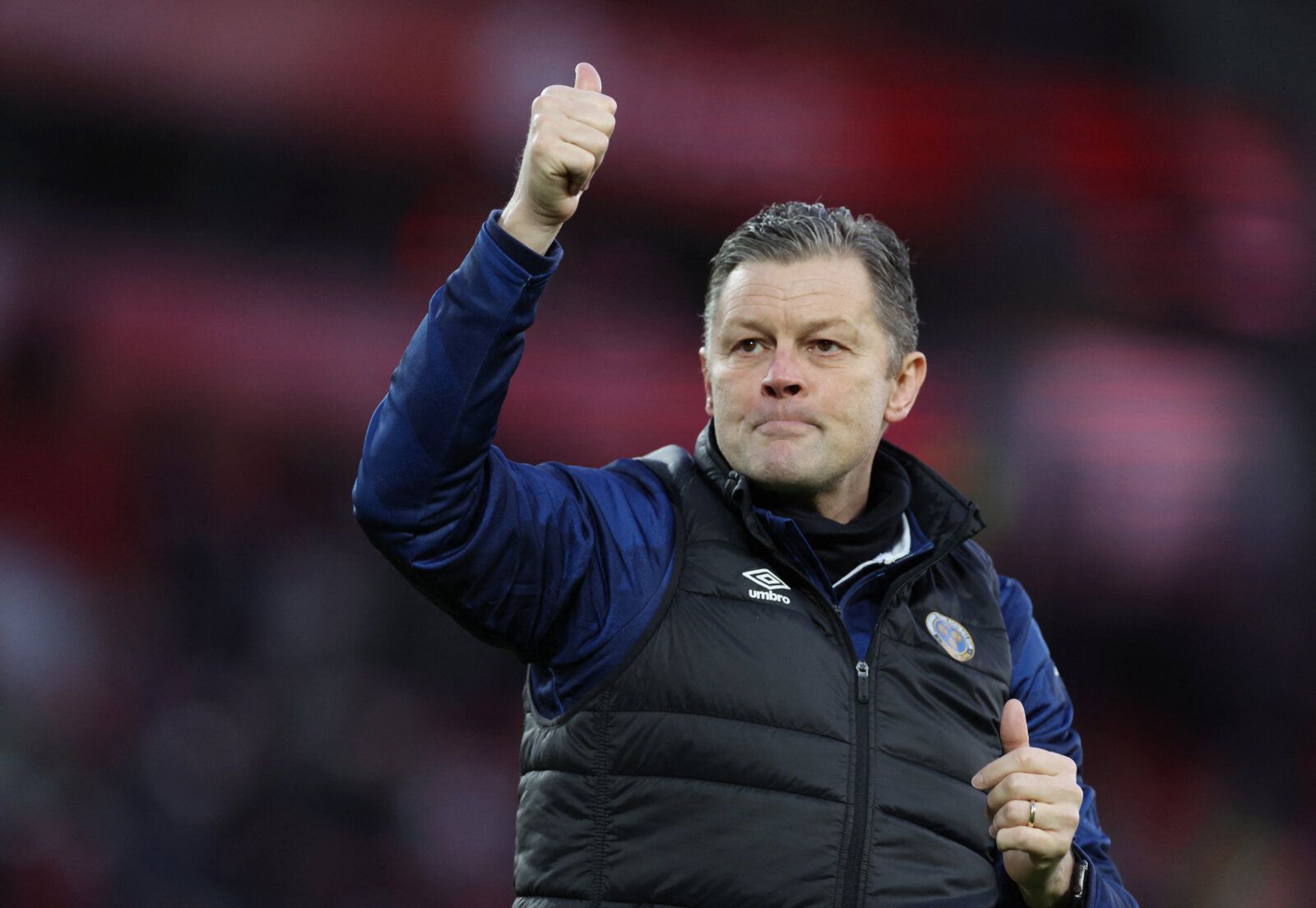 Soccer Football - FA Cup Third Round - Liverpool v Shrewsbury Town - Anfield, Liverpool, Britain - January 9, 2022 Shrewsbury Town manager Steve Cotterill after the match REUTERS/Phil Noble