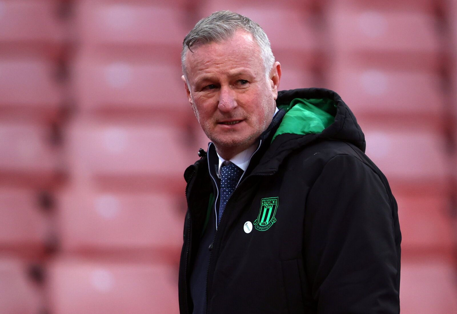 Soccer Football - FA Cup Third Round - Stoke City v Leyton Orient - bet365 Stadium, Stoke-on-Trent, Britain - January 9, 2022  Stoke City manager Michael O'Neill after the match   Action Images via Reuters/Molly Darlington