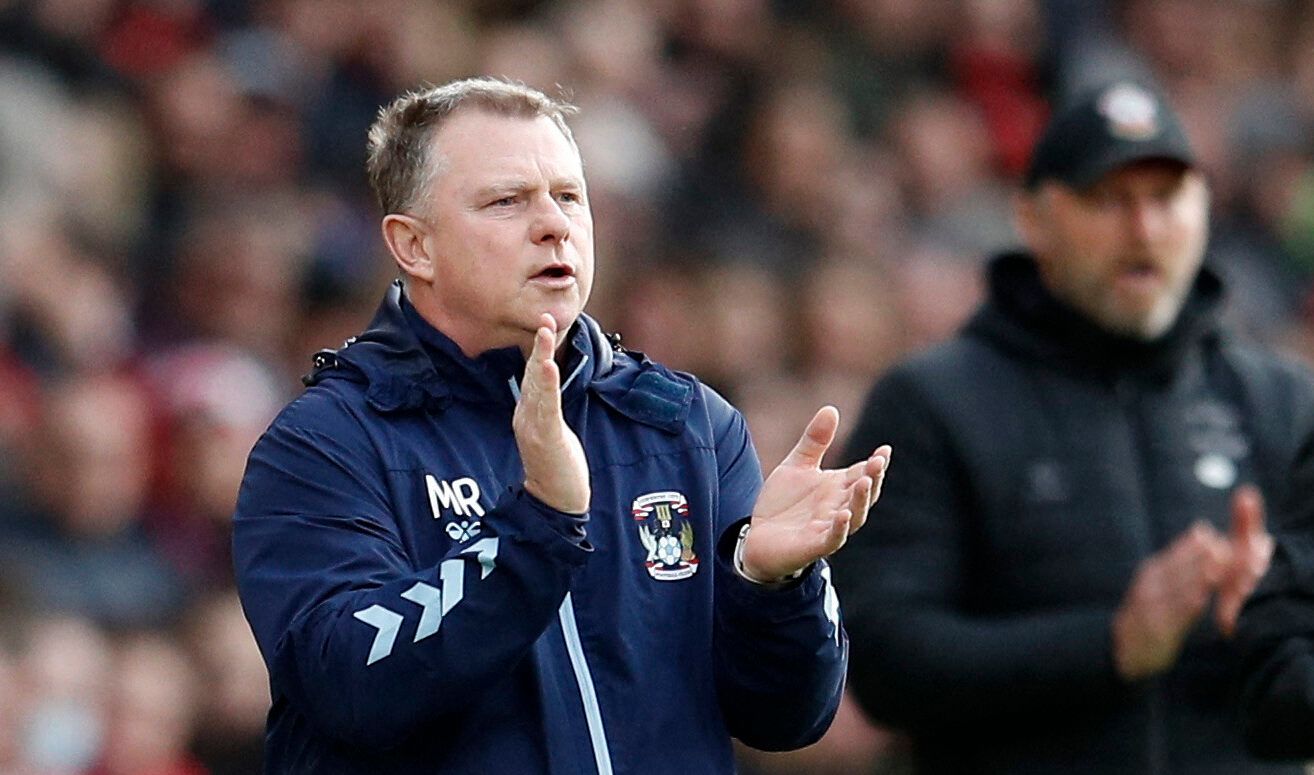 Soccer Football - FA Cup - Fourth Round - Southampton v Coventry City - St Mary's Stadium, Southampton, Britain - February 5, 2022 Coventry City manager Mark Robins REUTERS/Peter Nicholls
