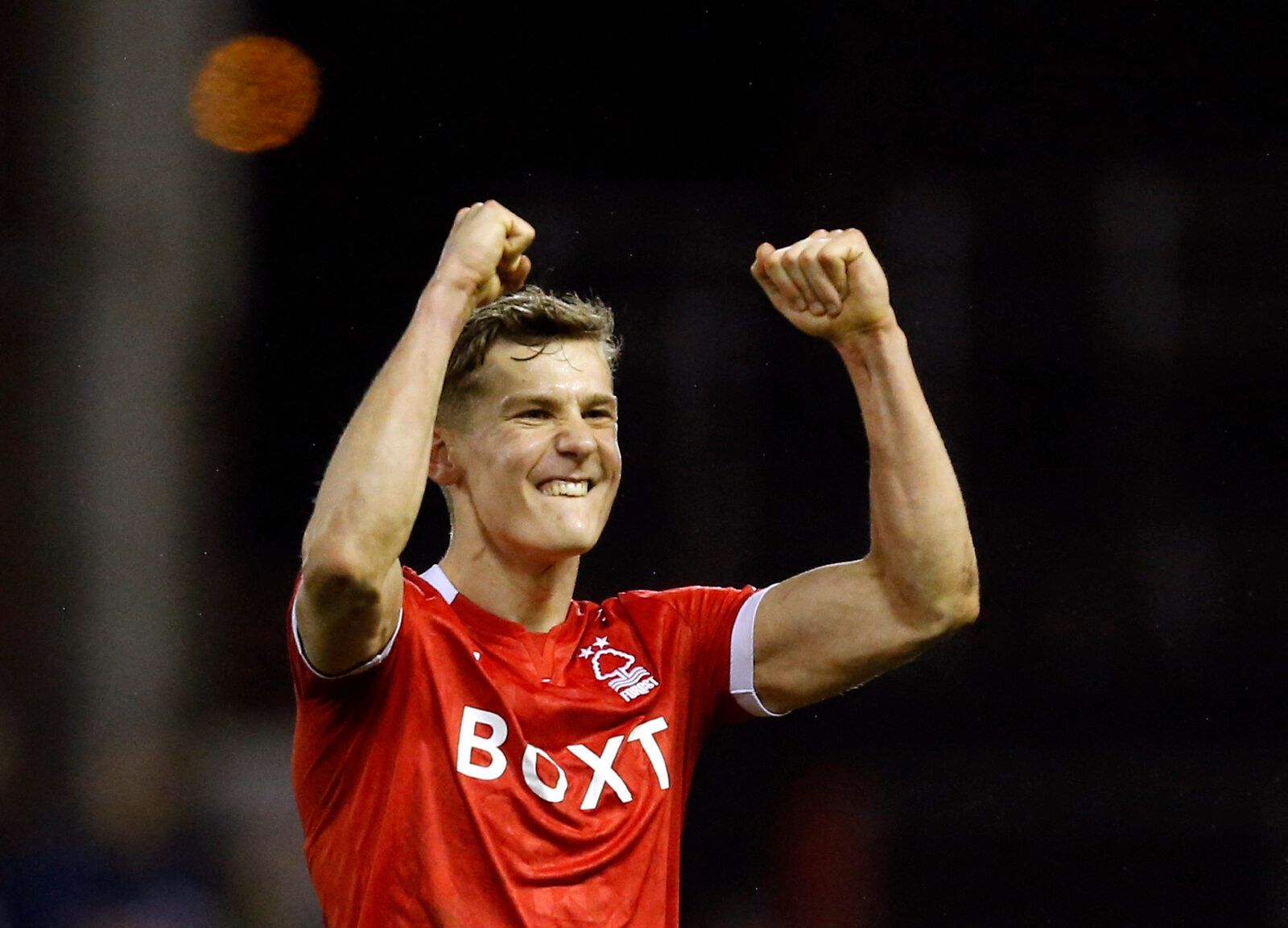 Soccer Football - FA Cup - Fourth Round - Nottingham Forest v Leicester City - The City Ground, Nottingham, Britain - February 6, 2022 Nottingham Forest's Ryan Yates celebrates after the match REUTERS/Craig Brough