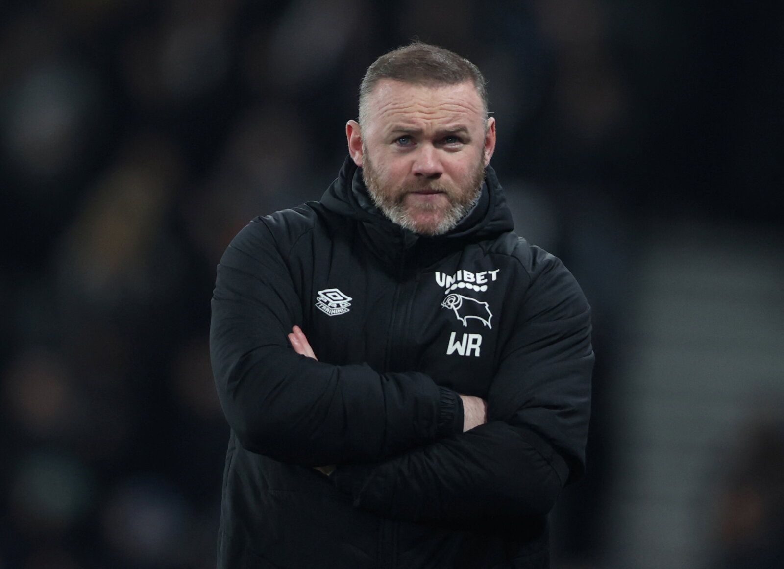 Soccer Football - Championship - Derby County v Millwall - Pride Park, Derby, Britain - February 23, 2022  Derby County's manager, Wayne Rooney  Action Images/Molly Darlington