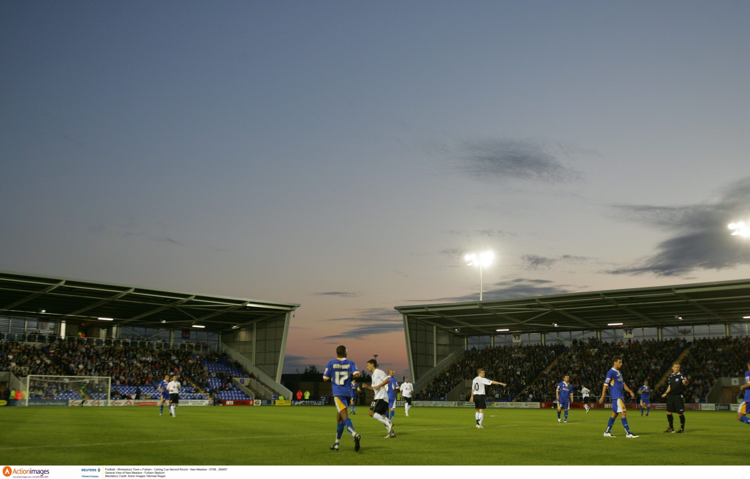 Football - Shrewsbury Town v Fulham - Carling Cup Second Round - New Meadow - 07/08 , 28/8/07 
General View of New Meadow - Fulham Stadium 
Mandatory Credit: Action Images / Michael Regan