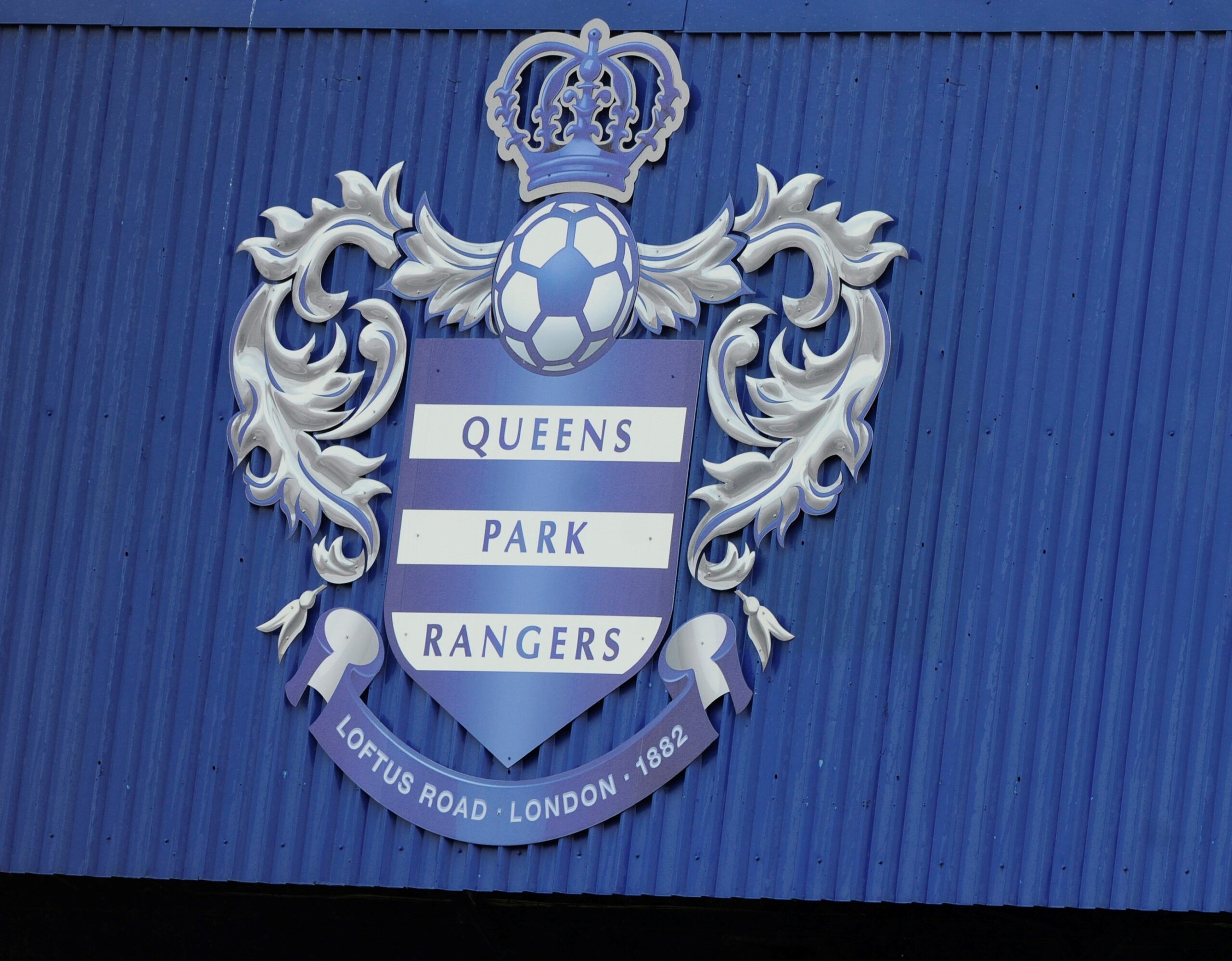Football - Queens Park Rangers v Newcastle United - Coca-Cola Football League Championship  - Loftus Road - 09/10 - 2/5/10 
General view inside the stadium / team badge on stand 
Mandatory Credit: Action Images / Tony O'Brien