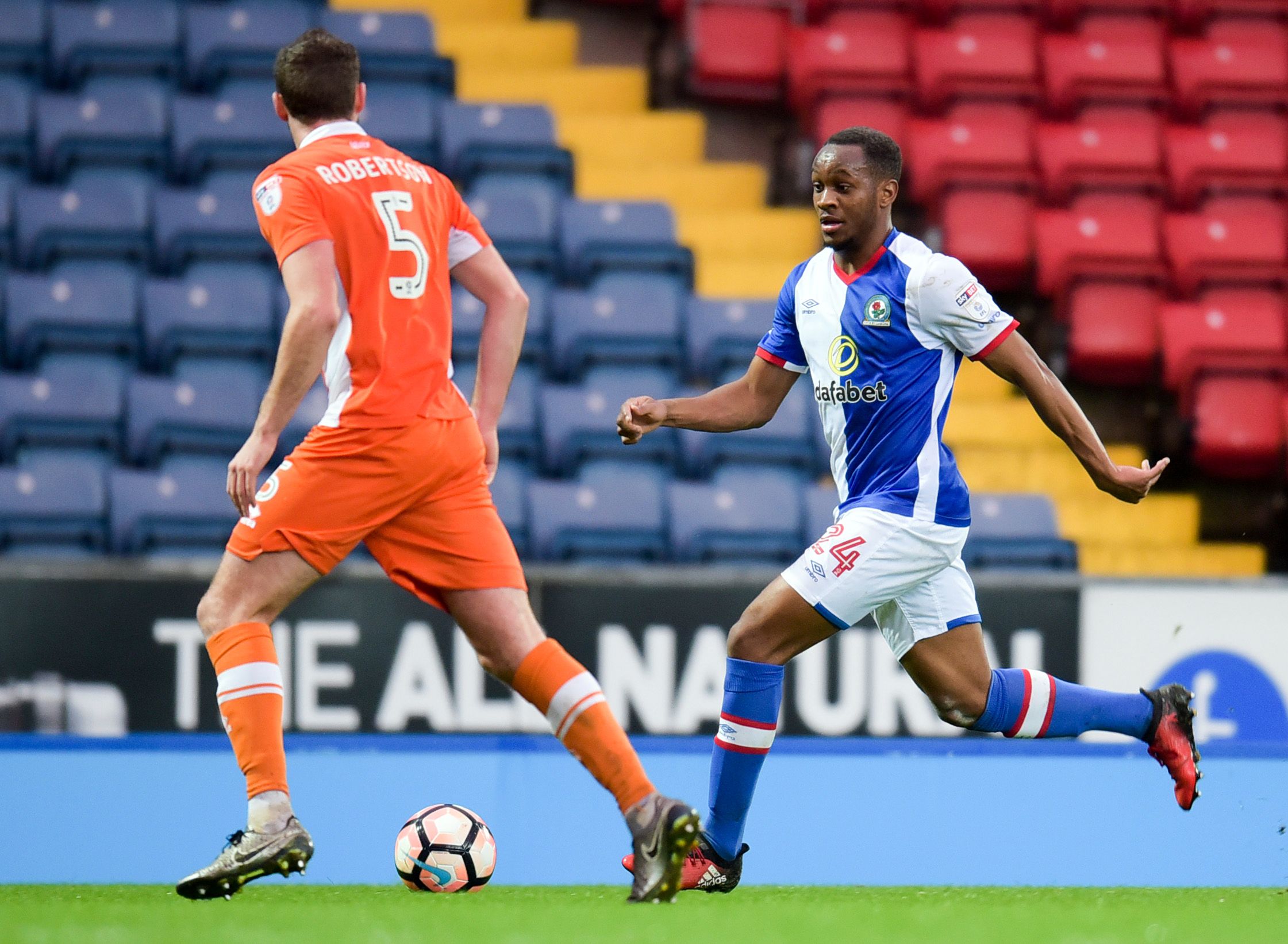 Britain Football Soccer - Blackburn Rovers v Blackpool - FA Cup Fourth Round - Ewood Park - 28/1/17 Blackburn Rovers' Ryan Nyambe in action Mandatory Credit: Action Images / Paul Burrows Livepic EDITORIAL USE ONLY. No use with unauthorized audio, video, data, fixture lists, club/league logos or 