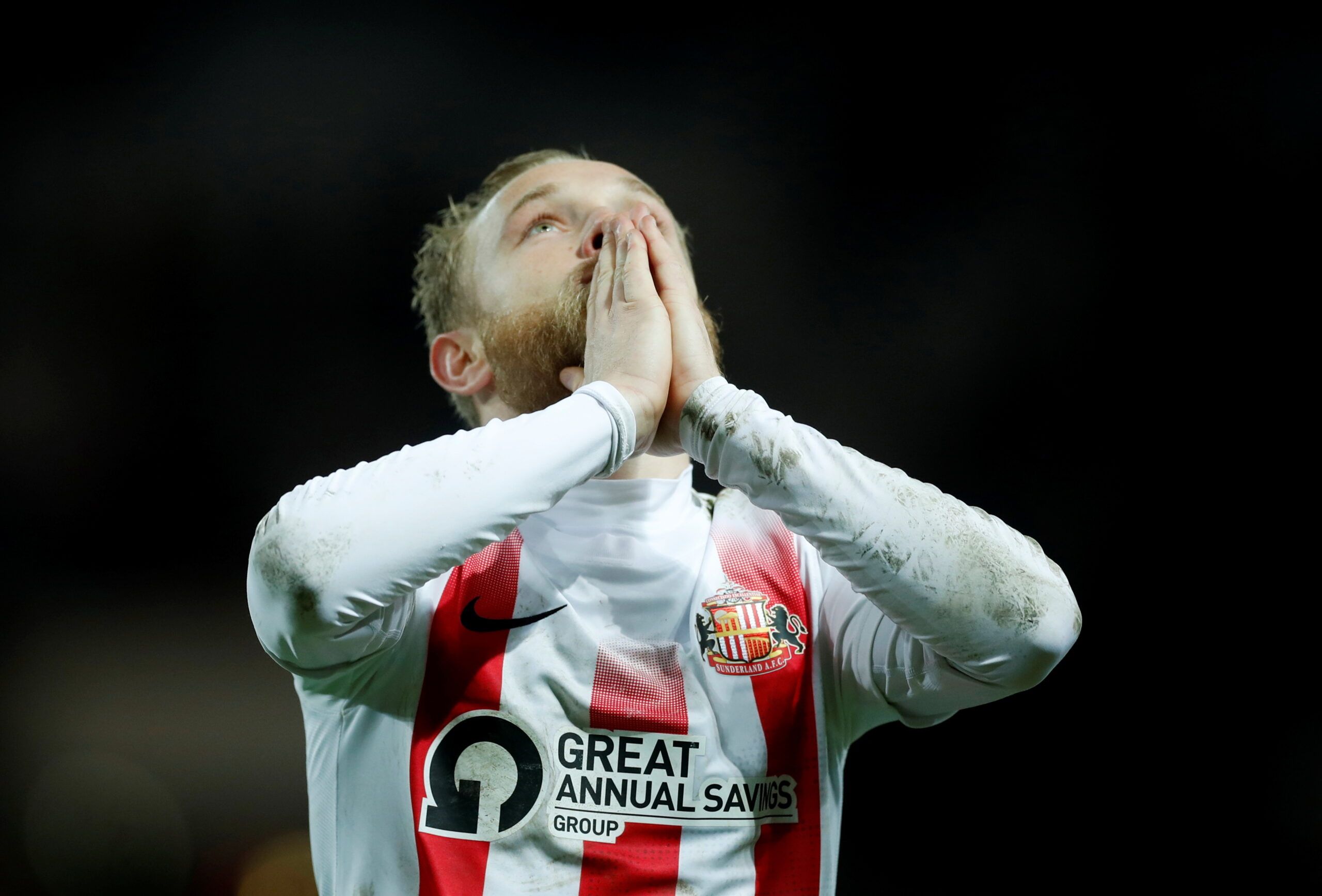 Soccer Football - League One - Sunderland v Morecambe - Stadium of Light, Sunderland, Britain - December 7, 2021  Sunderland?s Alex Pritchard celebrates scoring their third goal   Action Images/Lee Smith  EDITORIAL USE ONLY. No use with unauthorized audio, video, data, fixture lists, club/league logos or 