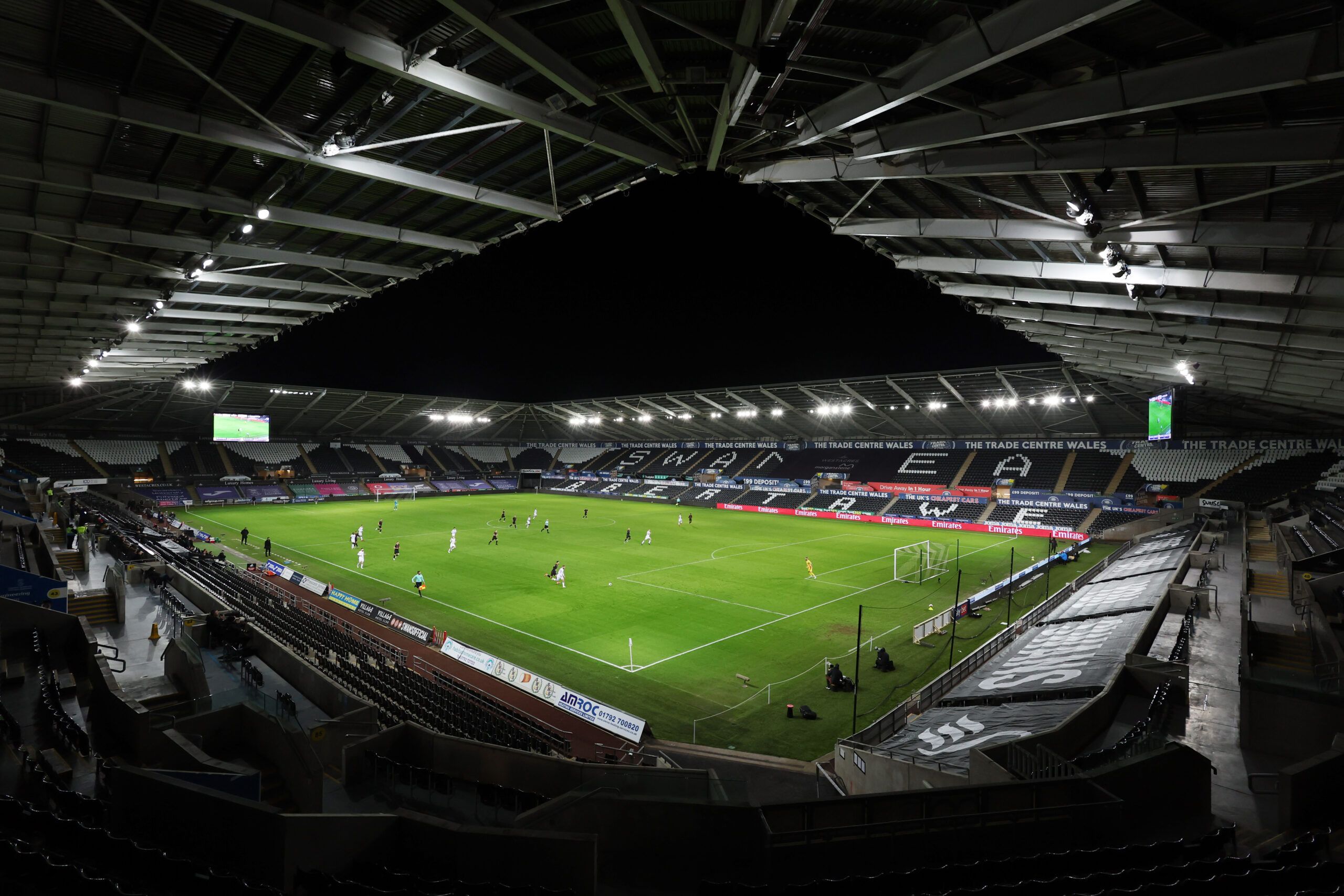 Soccer Football - FA Cup Third Round - Swansea City v Southampton - Swansea.com Stadium, Swansea, Wales, Britain - January 8, 2022 General view inside the stadium during the match Action Images via Reuters/Matthew Childs