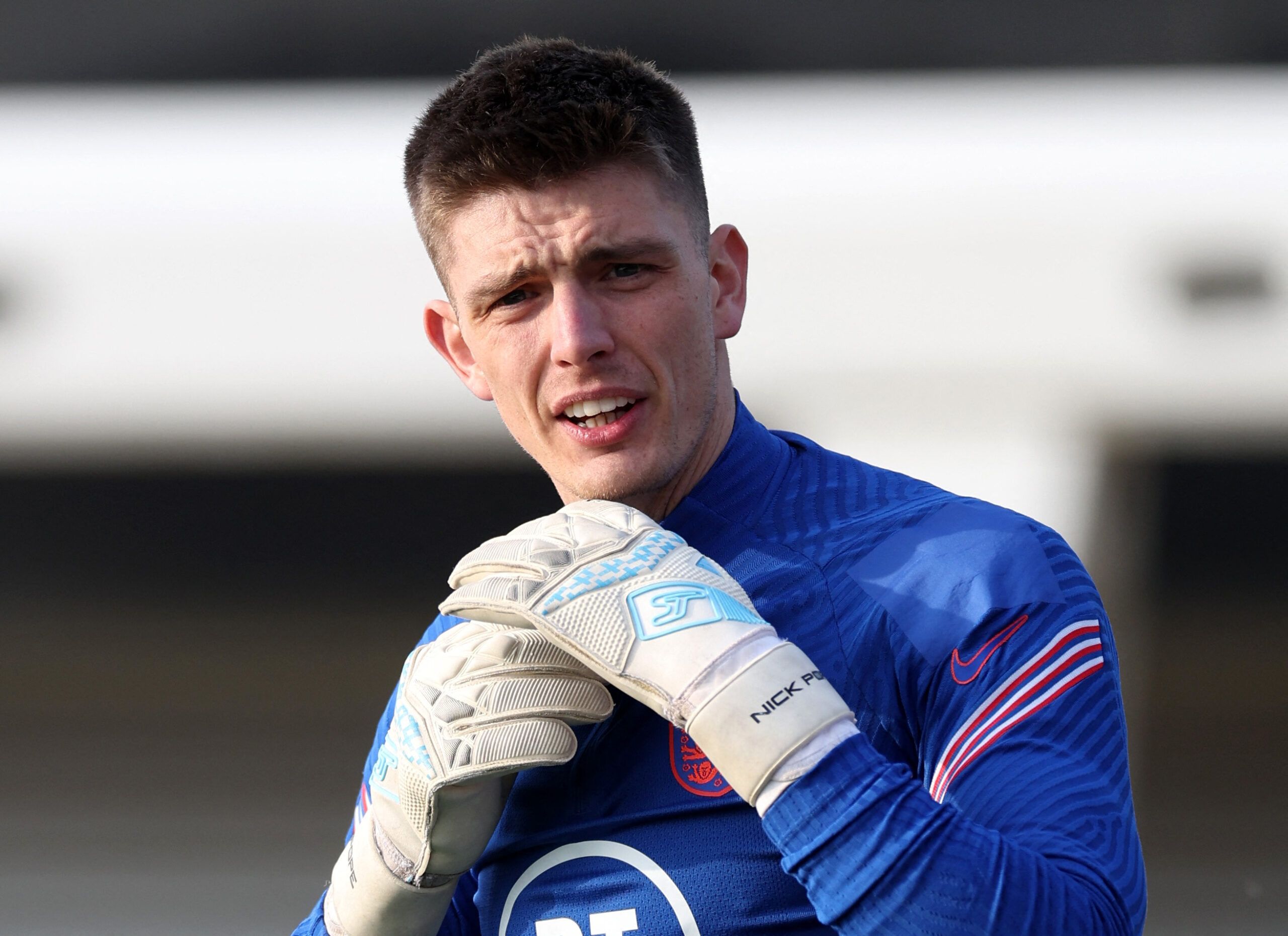 Soccer Football - England Training - St George's Park, Burton upon Trent, Britain - March 22, 2022 England's Nick Pope during training Action Images via Reuters/Carl Recine