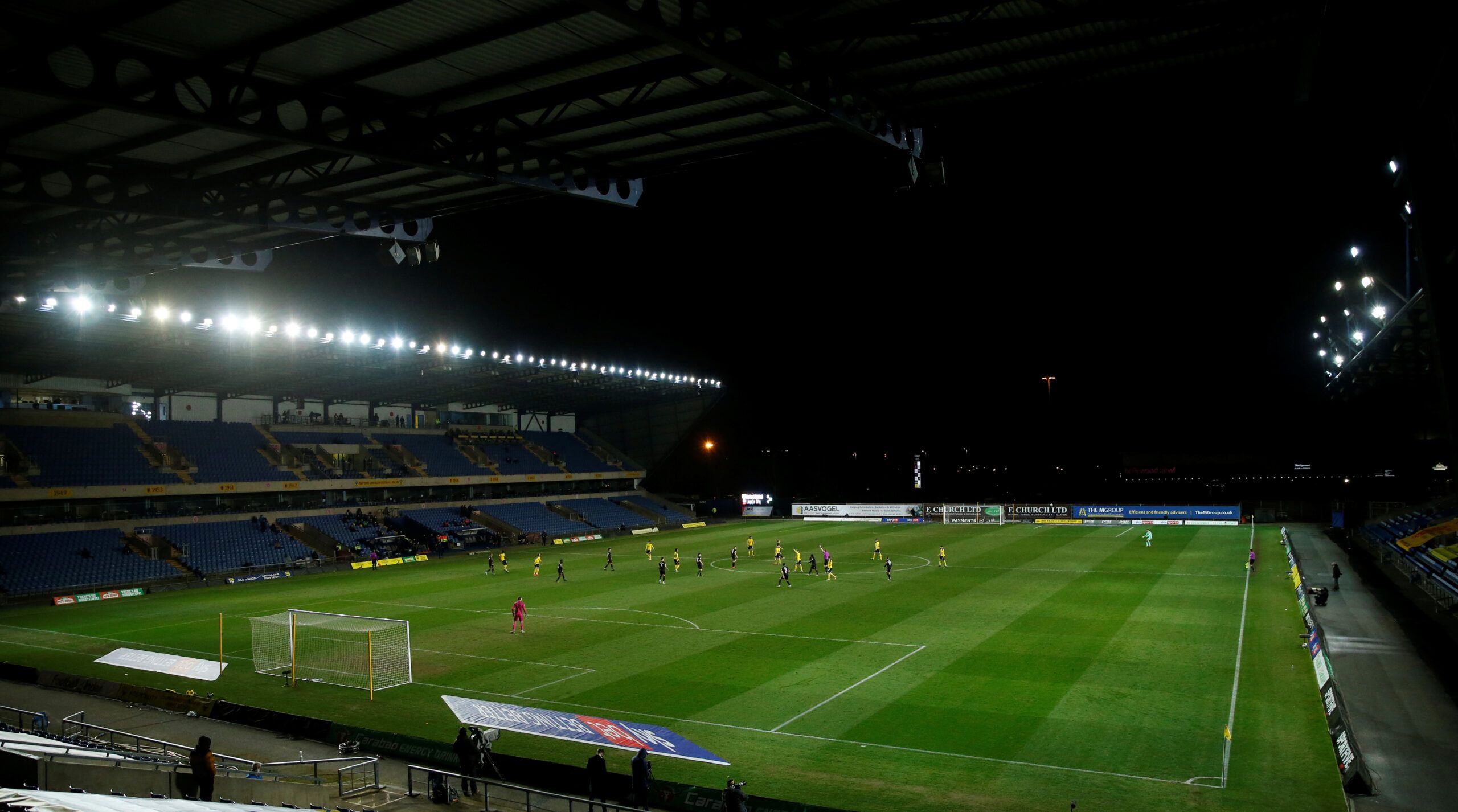 Soccer Football - League One - Oxford United v Lincoln City - Kassam Stadium, Oxford, Britain - March 26, 2021 General view during the match   Action Images/Andrew Boyers  EDITORIAL USE ONLY. No use with unauthorized audio, video, data, fixture lists, club/league logos or 