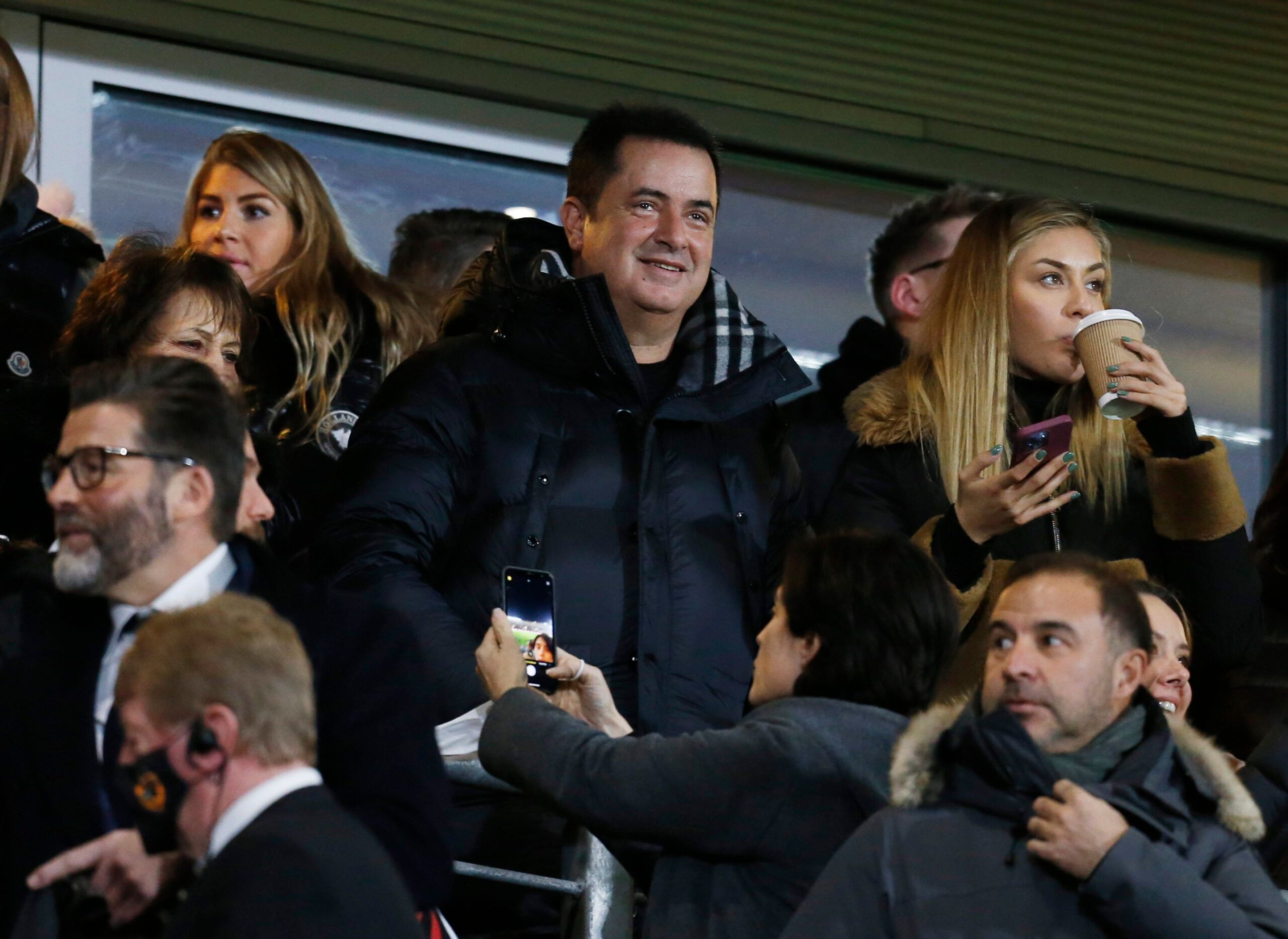 Soccer Football - FA Cup Third Round - Hull City v Everton - KCOM Stadium, Hull, Britain - January 8, 2022 Businessman Acun Ilıcalı is seen in the stand before the match Action Images via Reuters/Ed Sykes
