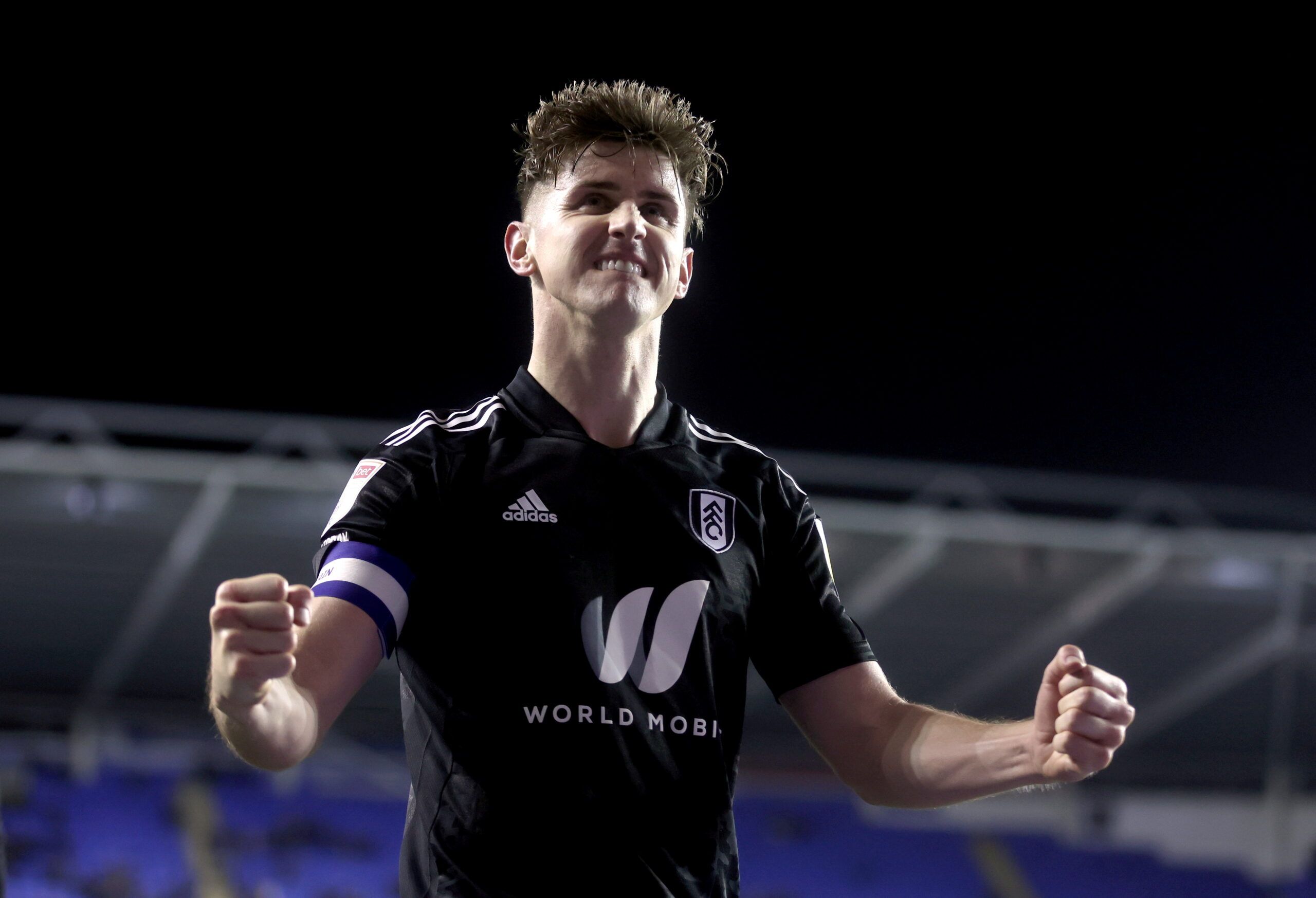 Soccer Football - Championship - Reading v Fulham - Madejski Stadium, Reading, Britain - January 11, 2022 Fulham's Tom Cairney celebrates after the match   Action Images/Matthew Childs  EDITORIAL USE ONLY. No use with unauthorized audio, video, data, fixture lists, club/league logos or 