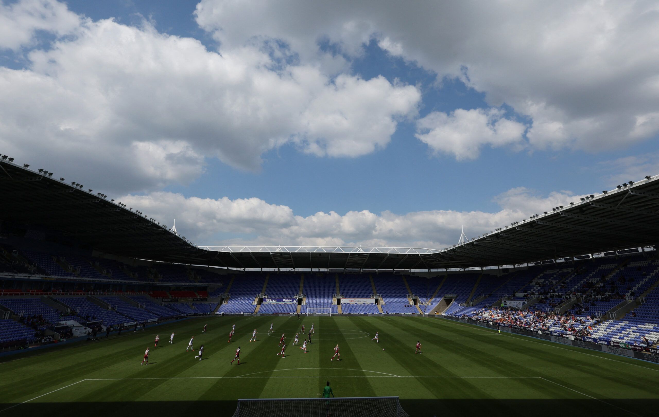 Soccer Football - Women's Super League - Reading v West Ham United - Madejski Stadium, Reading, Britain - April 24, 2022 General view inside the stadium during the match Action Images via Reuters/Paul Childs