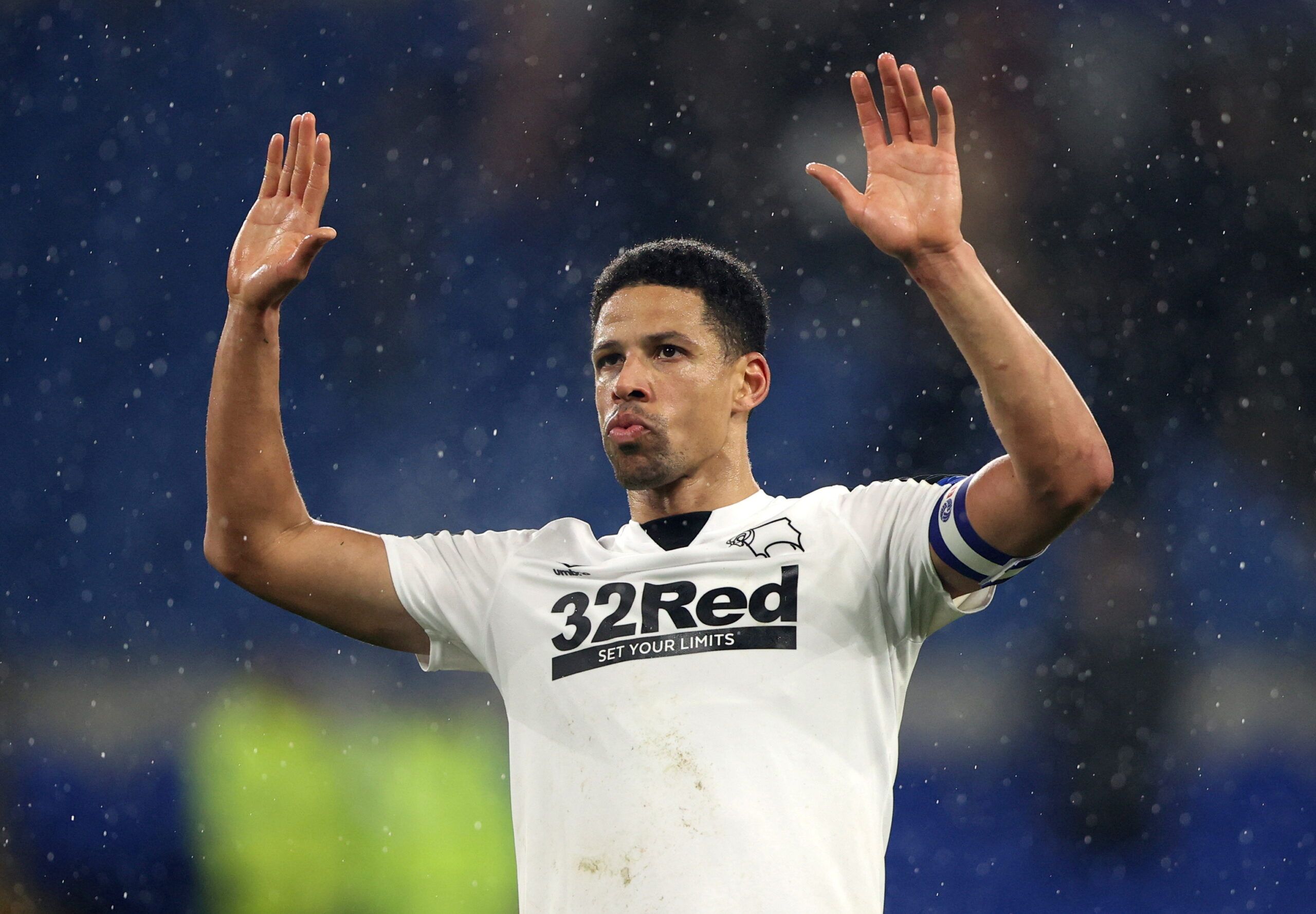 Soccer Football - Championship - Cardiff City v Derby County - Cardiff City Stadium, Cardiff, Britain - March 1, 2022   Derby County's Curtis Davies after the match   Action Images/Molly Darlington    EDITORIAL USE ONLY. No use with unauthorized audio, video, data, fixture lists, club/league logos or 