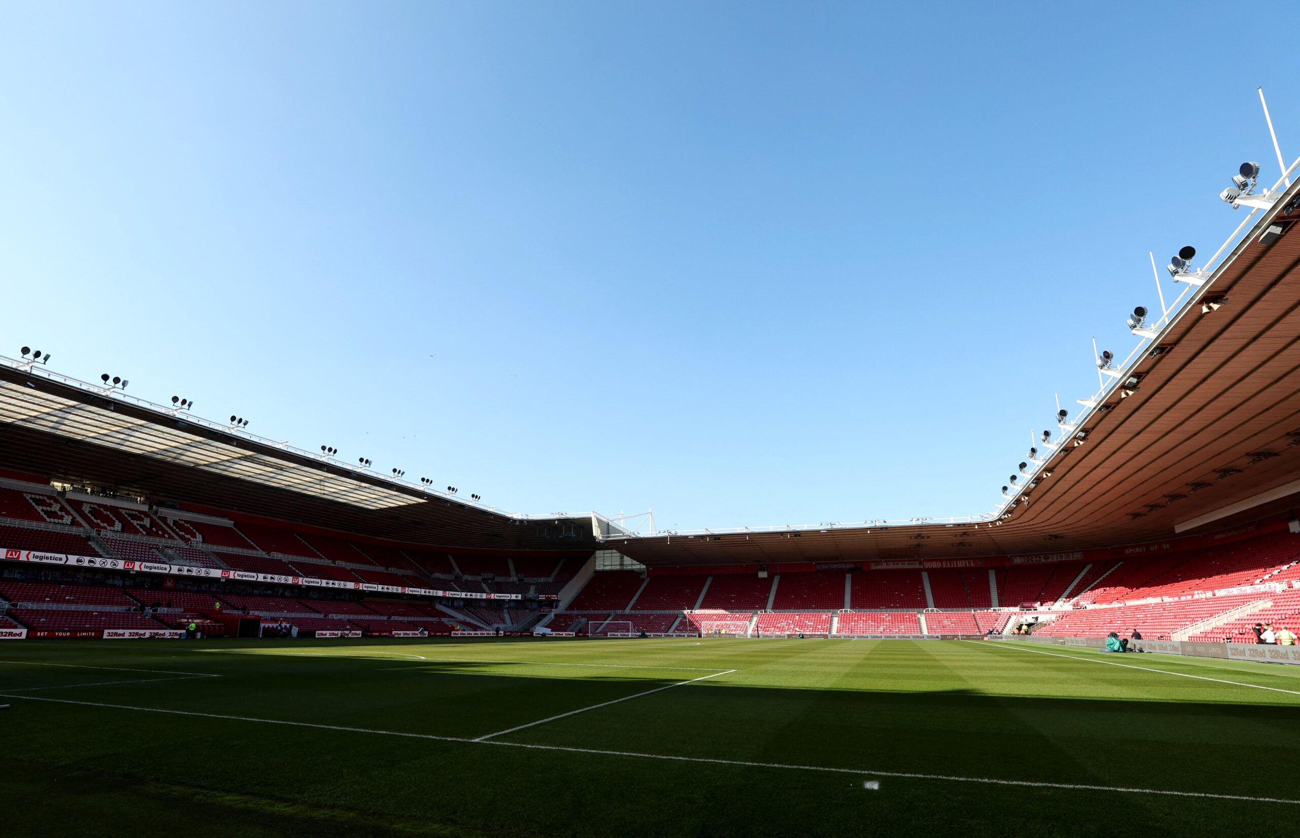 Soccer Football - FA Cup Quarter Final - Middlesbrough v Chelsea - Riverside Stadium, Middlesbrough, Britain - March 19, 2022 General view inside the stadium before the match Action Images via Reuters/Lee Smith