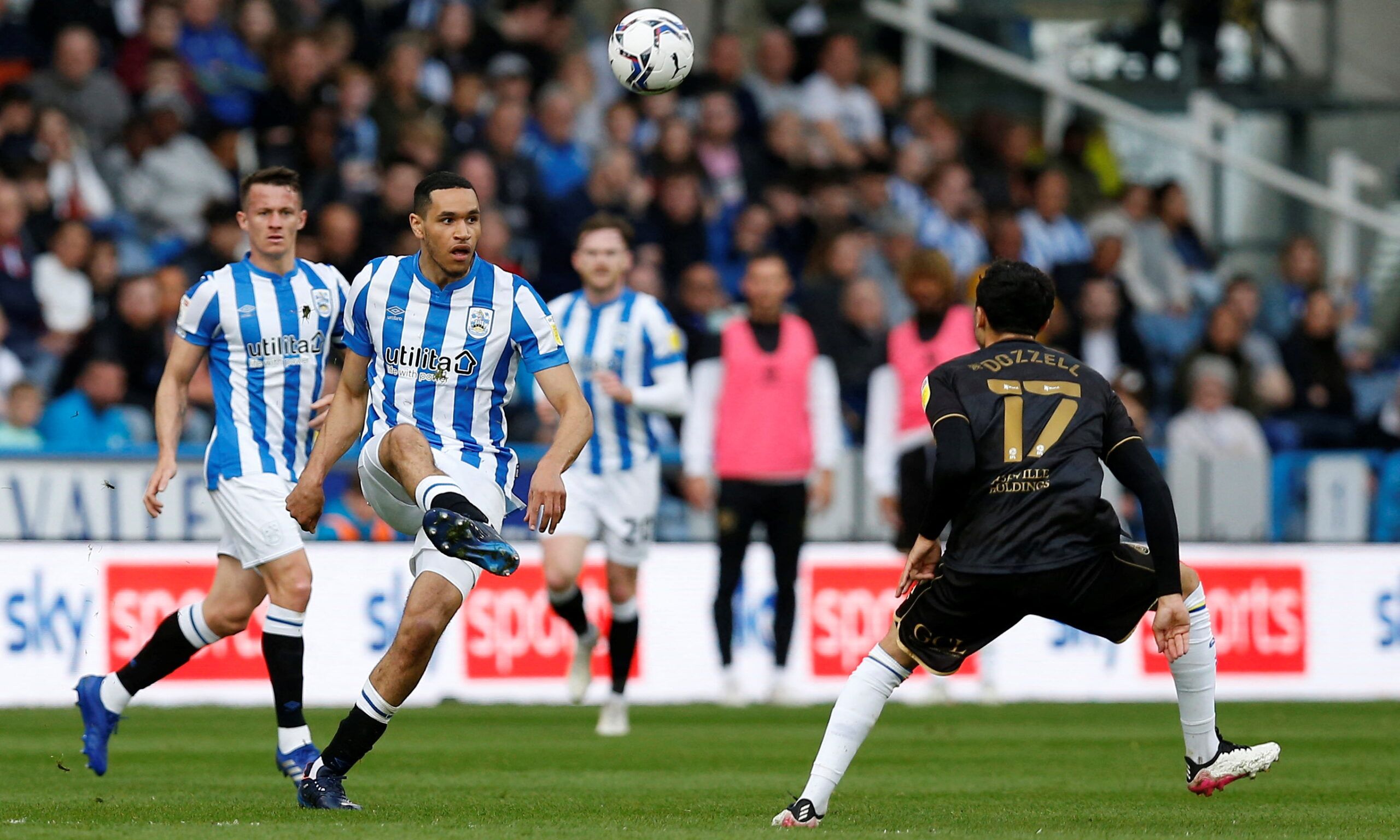 Soccer Football - Championship - Huddersfield Town v Queens Park Rangers - John Smith's Stadium, Huddersfield, Britain - April 15, 2022 Huddersfield Town's Jon Russell in action  Action Images/Craig Brough  EDITORIAL USE ONLY. No use with unauthorized audio, video, data, fixture lists, club/league logos or 