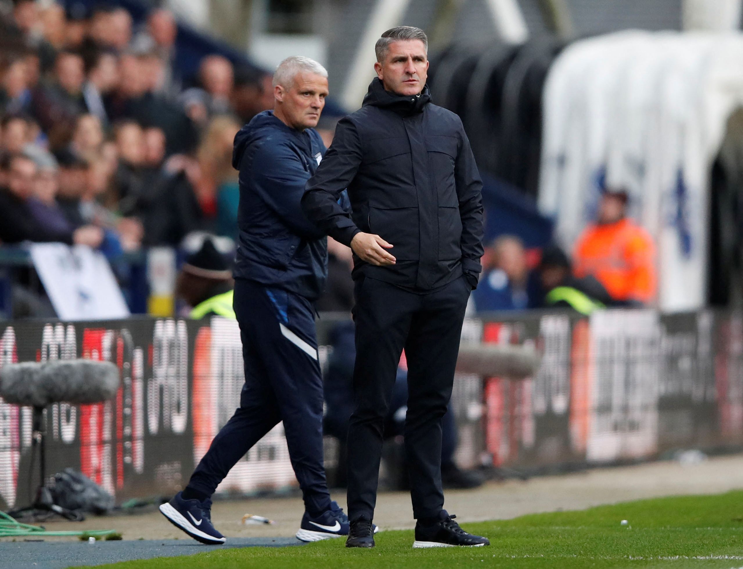 Soccer Football - Championship - Preston North End v Blackburn Rovers - Deepdale, Preston, Britain - April 25, 2022 Preston North End manager Ryan Lowe  Action Images/Molly Darlington  EDITORIAL USE ONLY. No use with unauthorized audio, video, data, fixture lists, club/league logos or 