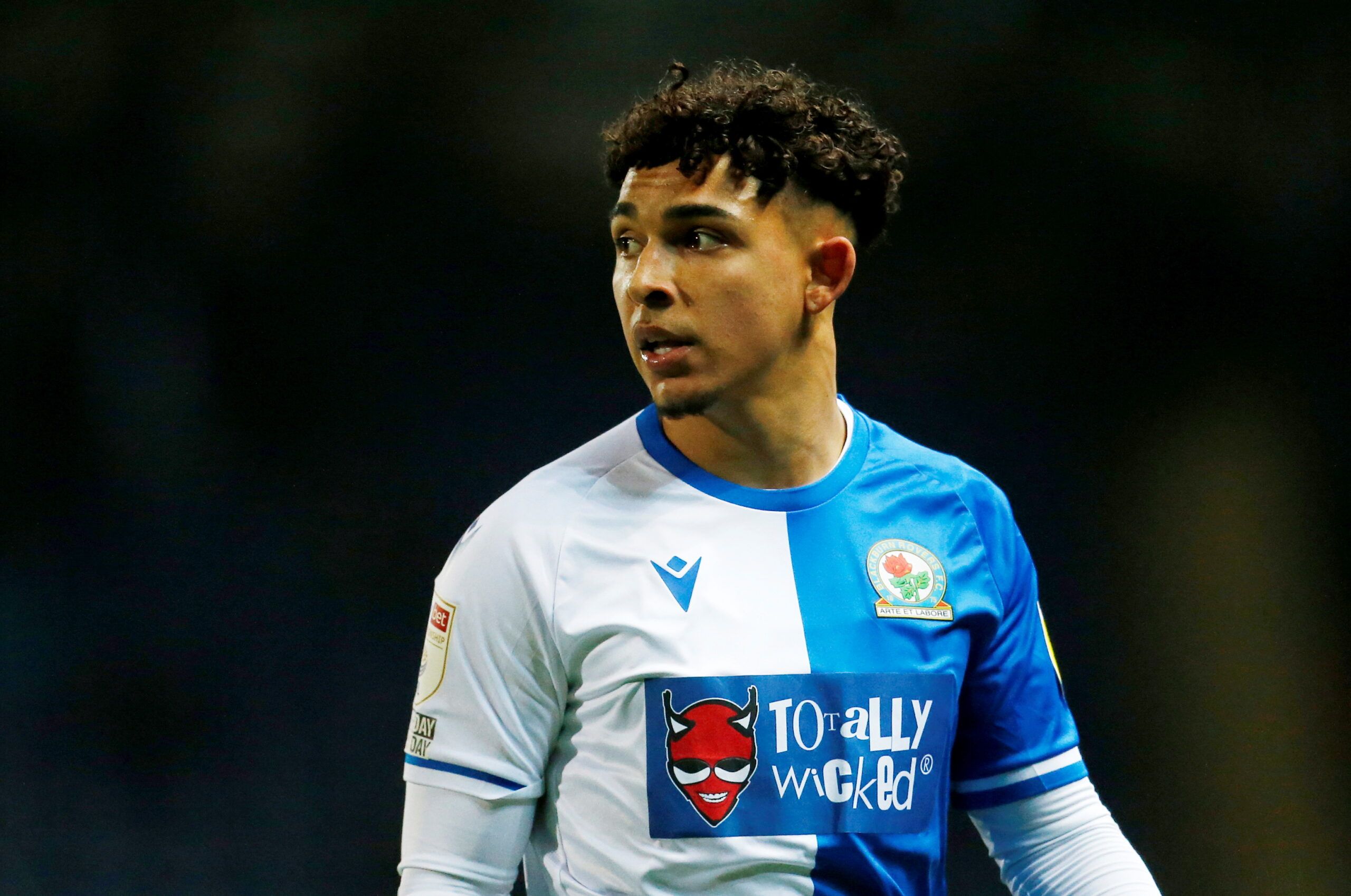 Soccer Football - Championship - Blackburn Rovers v Millwall - Ewood Park, Blackburn, Britain - March 8, 2022  Blackburn Rovers' Tyrhys Dolan reacts   Action Images/Ed Sykes  EDITORIAL USE ONLY. No use with unauthorized audio, video, data, fixture lists, club/league logos or 