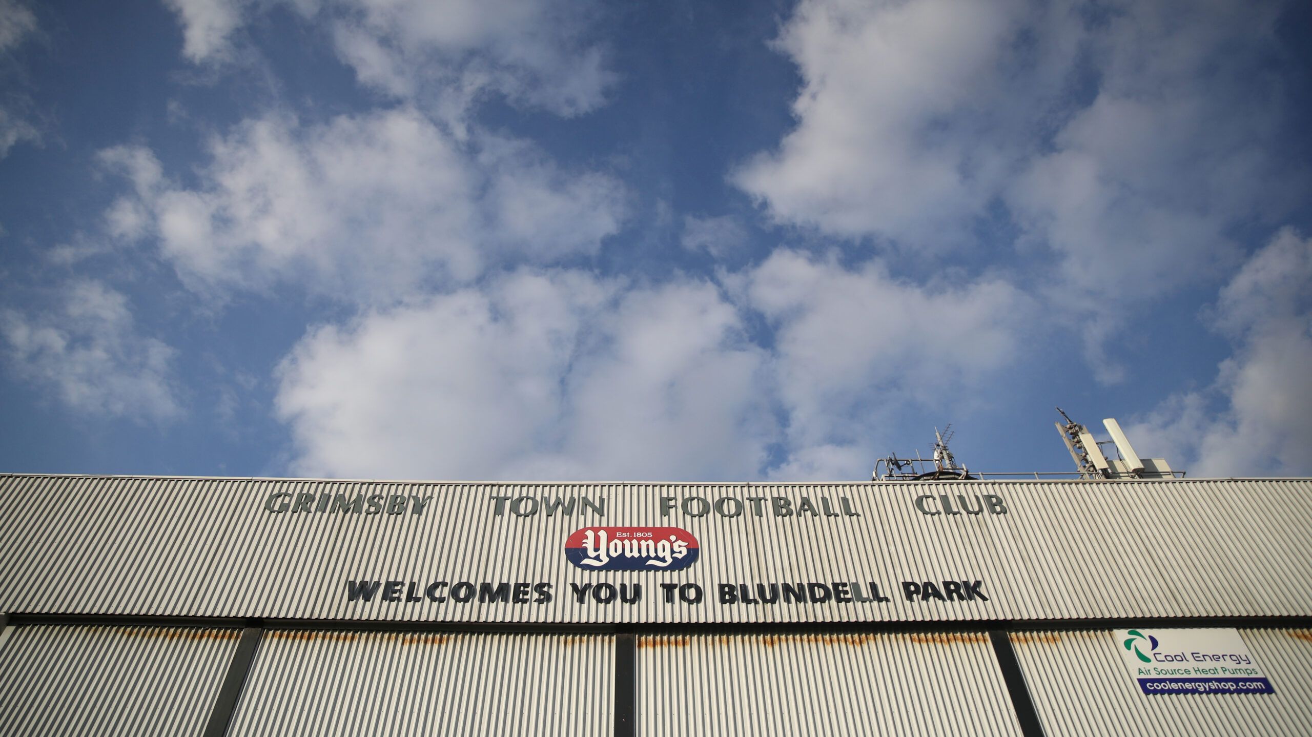 Soccer Football - Carabao Cup Second Round - Grimsby Town v Macclesfield Town - Blundell Park, Grimsby, Britain - September 10, 2019   General view outside the stadium     Action Images/Carl Recine