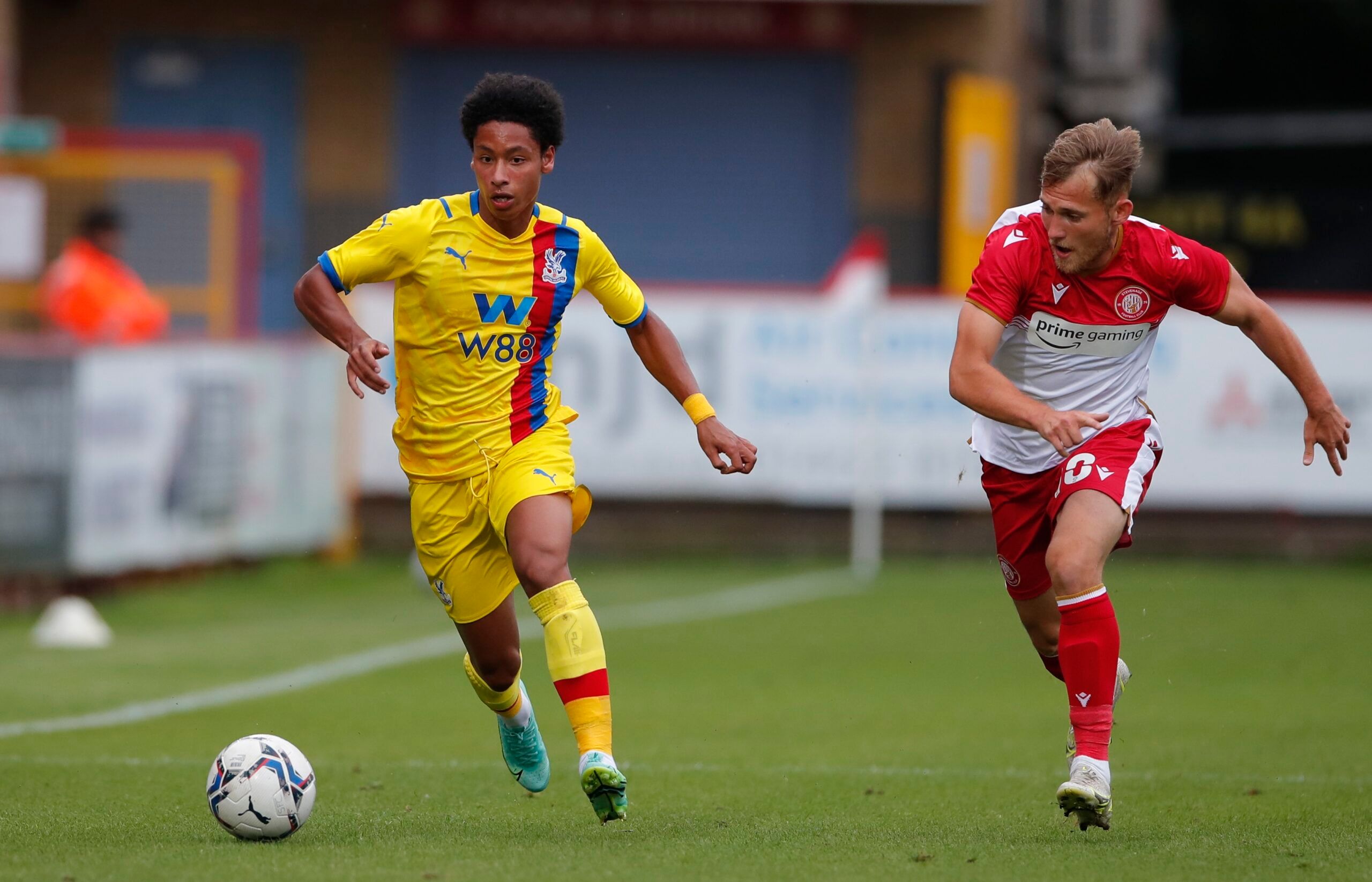 Soccer Football - Pre Season Friendly - Stevenage v Crystal Palace - The Lamex Stadium, Stevenage, Britain - July 23, 2021  Crystal Palace's Sean Robertson in action Action Images via Reuters/Andrew Couldridge