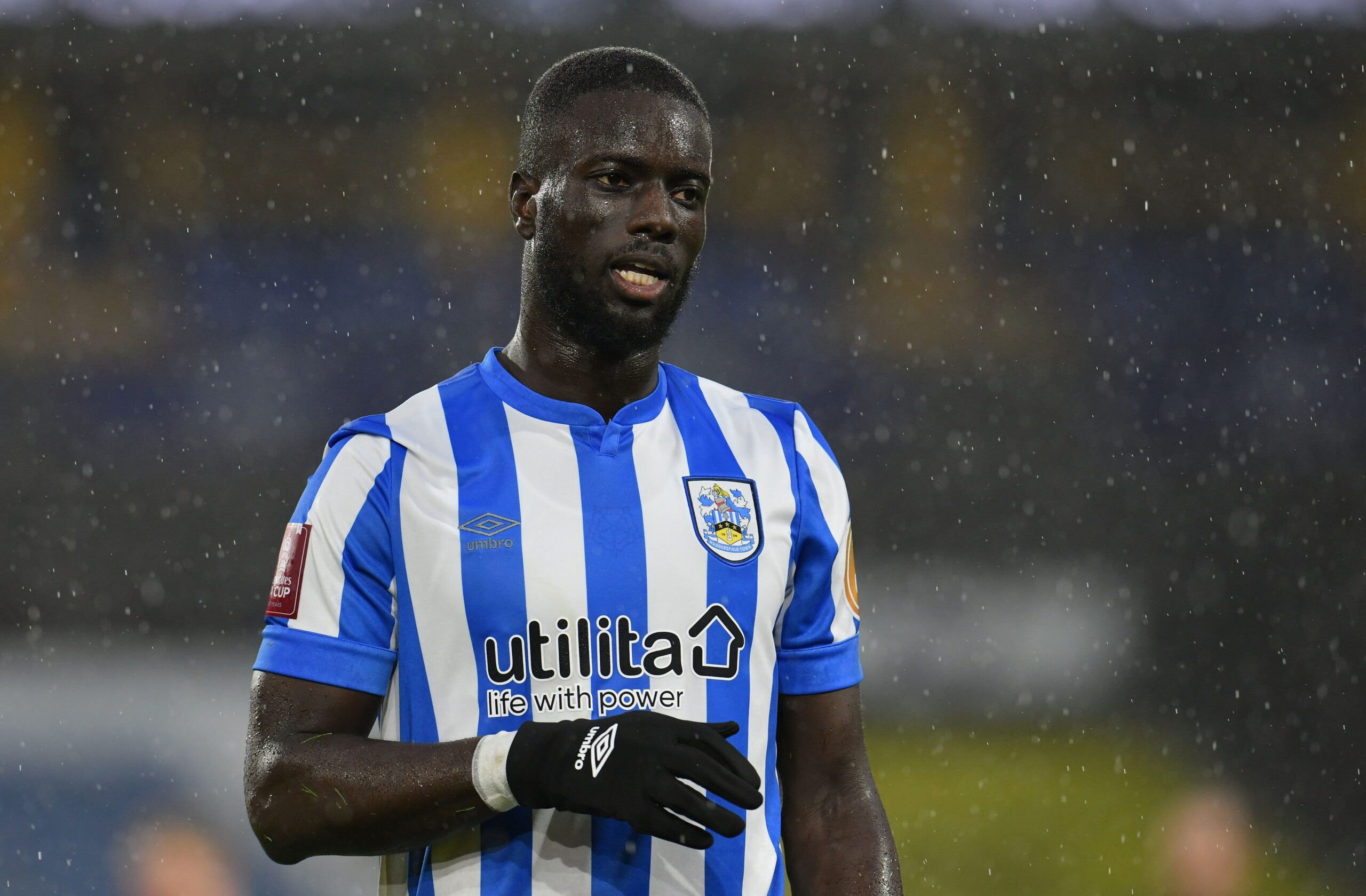 Soccer Football - FA Cup - Fourth Round - Huddersfield Town v Barnsley - John Smith's Stadium, Huddersfield, Britain - February 5, 2022 Huddersfield Town's Naby Sarr Action Images/Paul Burrows