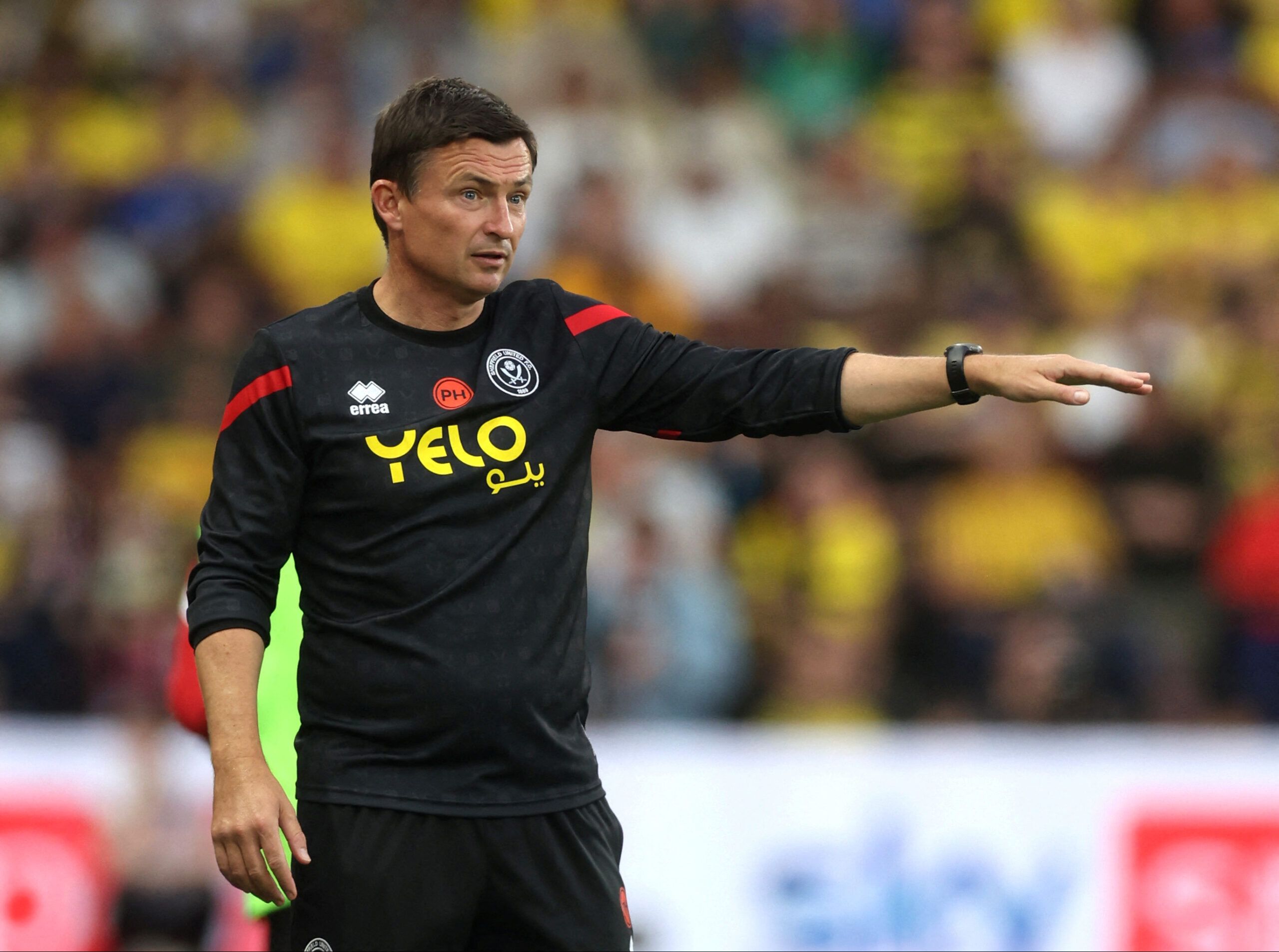 Soccer Football - Championship - Watford v Sheffield United - Vicarage Road, Watford, Britain - August 1, 2022 Sheffield United manager Paul Heckingbottom  Action Images/Paul Childs  EDITORIAL USE ONLY. No use with unauthorized audio, video, data, fixture lists, club/league logos or 