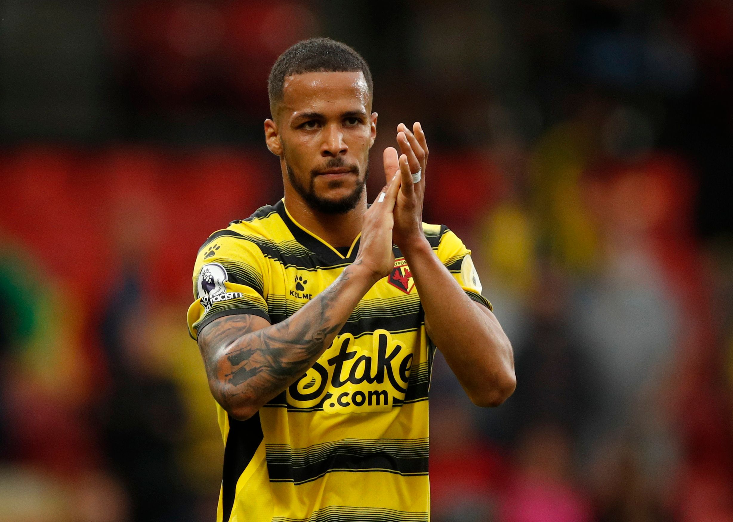Soccer Football - Premier League - Watford v Newcastle United - Vicarage Road, Watford, Britain - September 25, 2021 Watford's William Troost-Ekong after the match Action Images via Reuters/Andrew Boyers EDITORIAL USE ONLY. No use with unauthorized audio, video, data, fixture lists, club/league logos or 'live' services. Online in-match use limited to 75 images, no video emulation. No use in betting, games or single club /league/player publications.  Please contact your account representative for