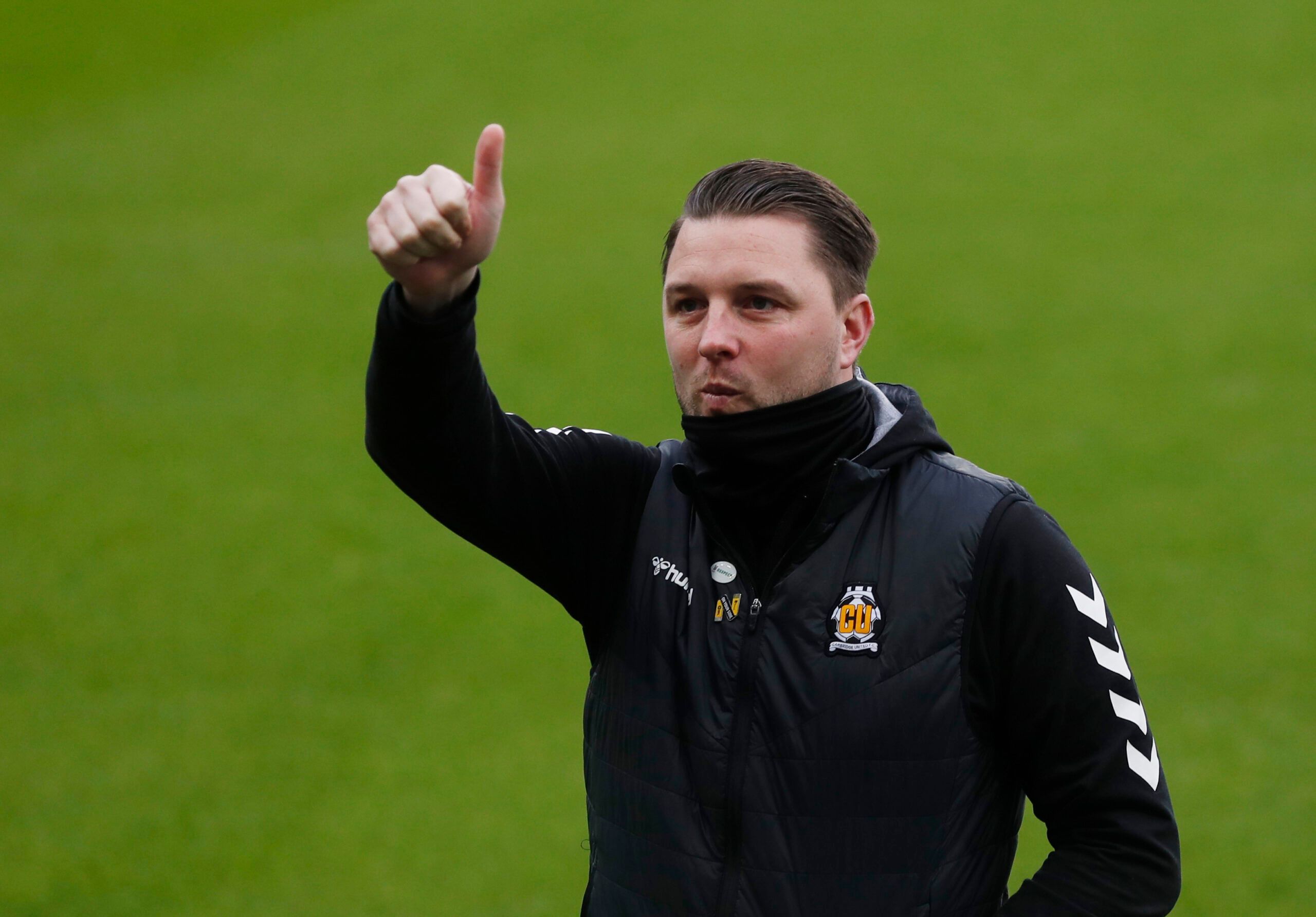 Soccer Football - FA Cup Third Round - Newcastle United v Cambridge United - St James' Park, Newcastle, Britain - January 8, 2022  Cambridge United coach Mark Bonner on the pitch before the match Action Images via Reuters/Lee Smith
