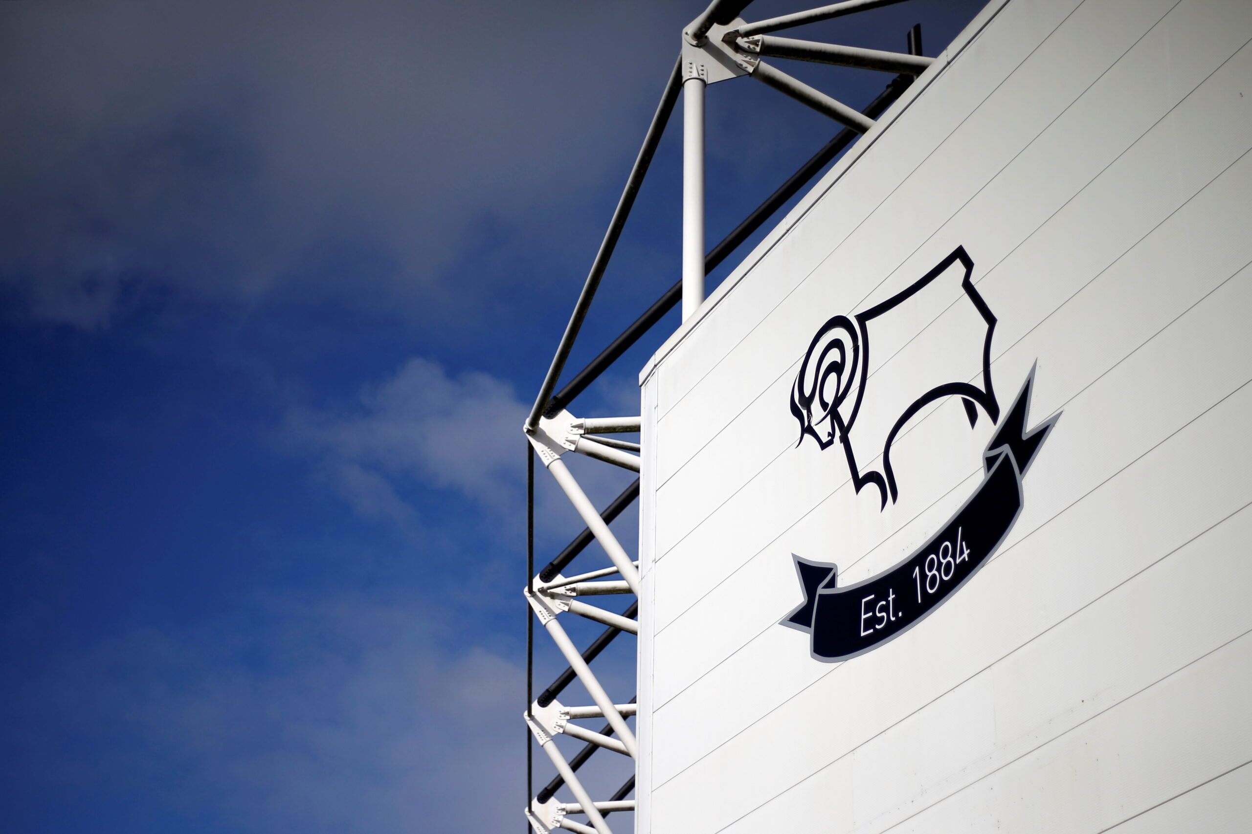 Soccer Football - Championship - Derby County v Barnsley - Pride Park, Derby, Britain - March 5, 2022 General view outside the stadium before the match  Action Images/Ed Sykes  EDITORIAL USE ONLY. No use with unauthorized audio, video, data, fixture lists, club/league logos or 