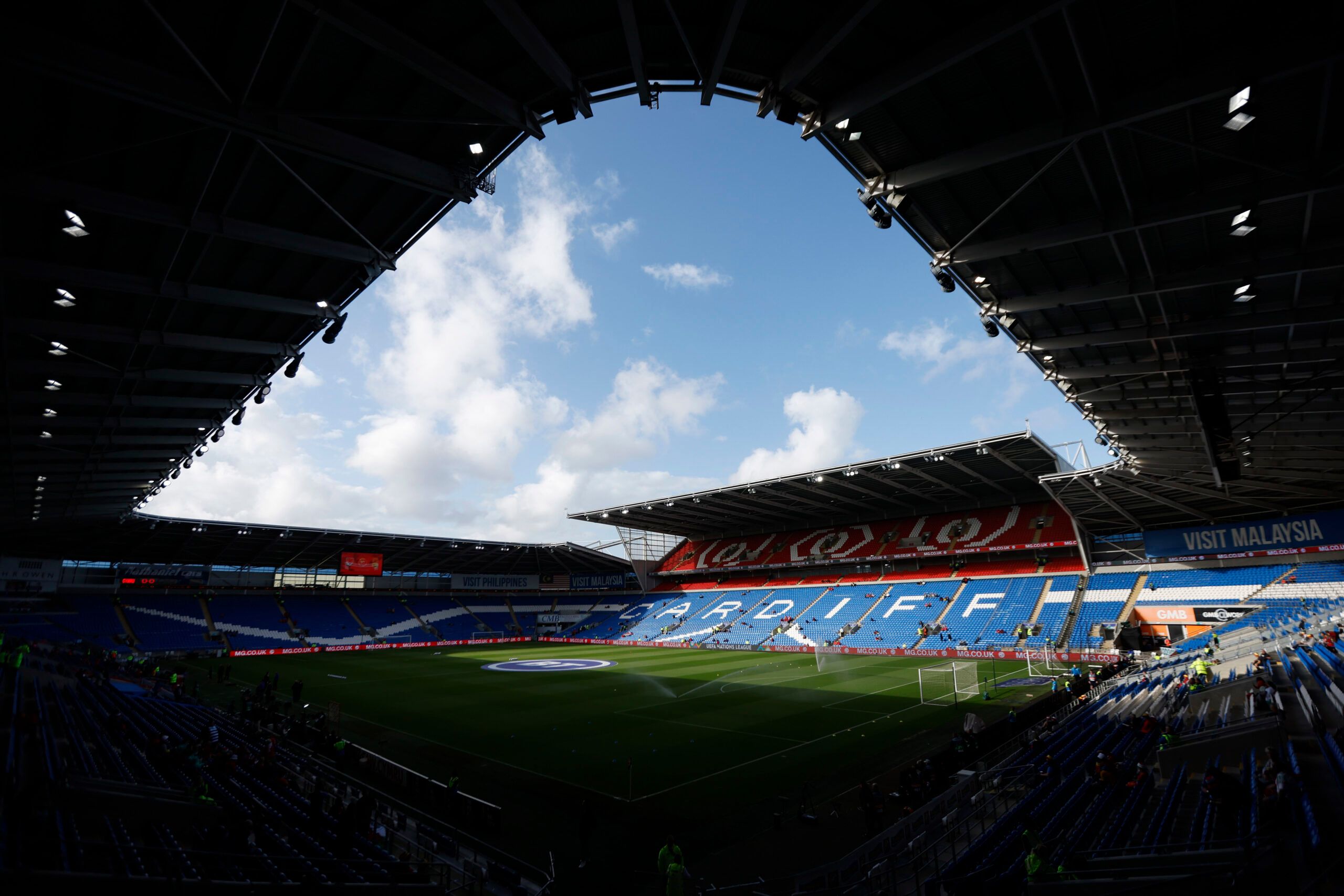 Soccer Football - UEFA Nations League - Group D - Wales v Netherlands - Cardiff City Stadium, Cardiff, Wales, Britain - June 8, 2022 General view inside the stadium before the match Action Images via Reuters/Peter Cziborra