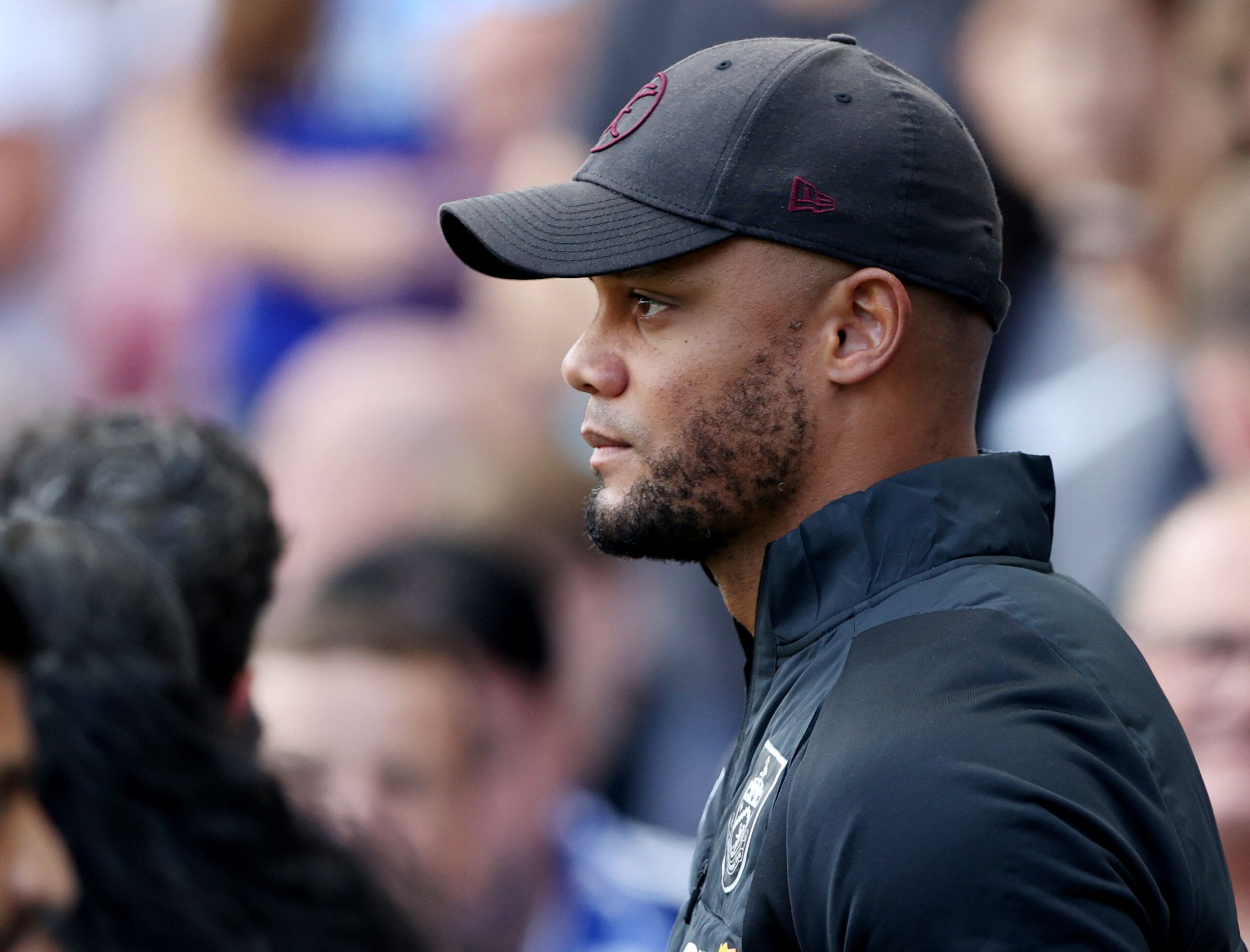 Soccer Football - Championship - Wigan Athletic v Burnley - DW Stadium, Wigan, Britain - August 27, 2022 Burnley Manager Vincent Kompany reacts  Action Images/Molly Darlington  EDITORIAL USE ONLY. No use with unauthorized audio, video, data, fixture lists, club/league logos or 