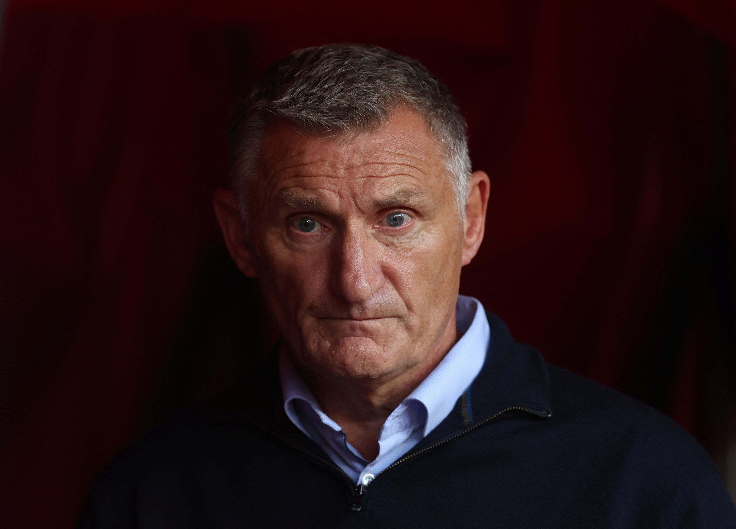 Soccer Football - Championship - Sunderland v Rotherham United - Stadium of Light, Sunderland, Britain - August 31, 2022  Sunderland manager Tony Mowbray before the match  Action Images/Lee Smith  EDITORIAL USE ONLY. No use with unauthorized audio, video, data, fixture lists, club/league logos or 