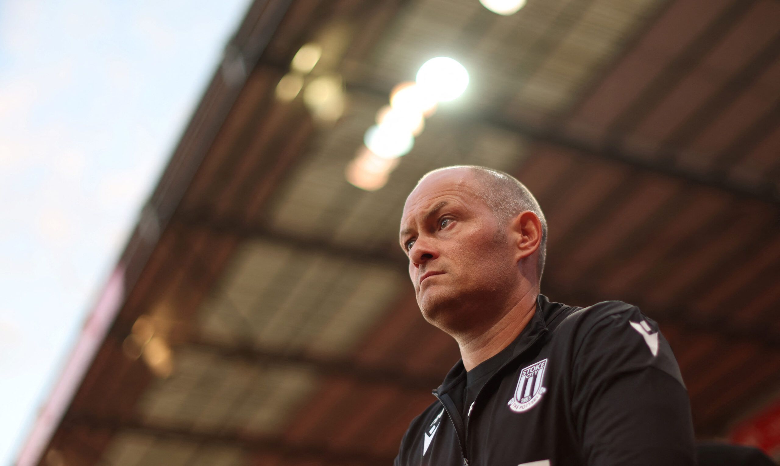 Soccer Football - Championship - Stoke City v Swansea City - bet365 Stadium, Stoke-on-Trent, Britain - August 31, 2022 Stoke City manager Alex Neil reacts  Action Images/Carl Recine  EDITORIAL USE ONLY. No use with unauthorized audio, video, data, fixture lists, club/league logos or 