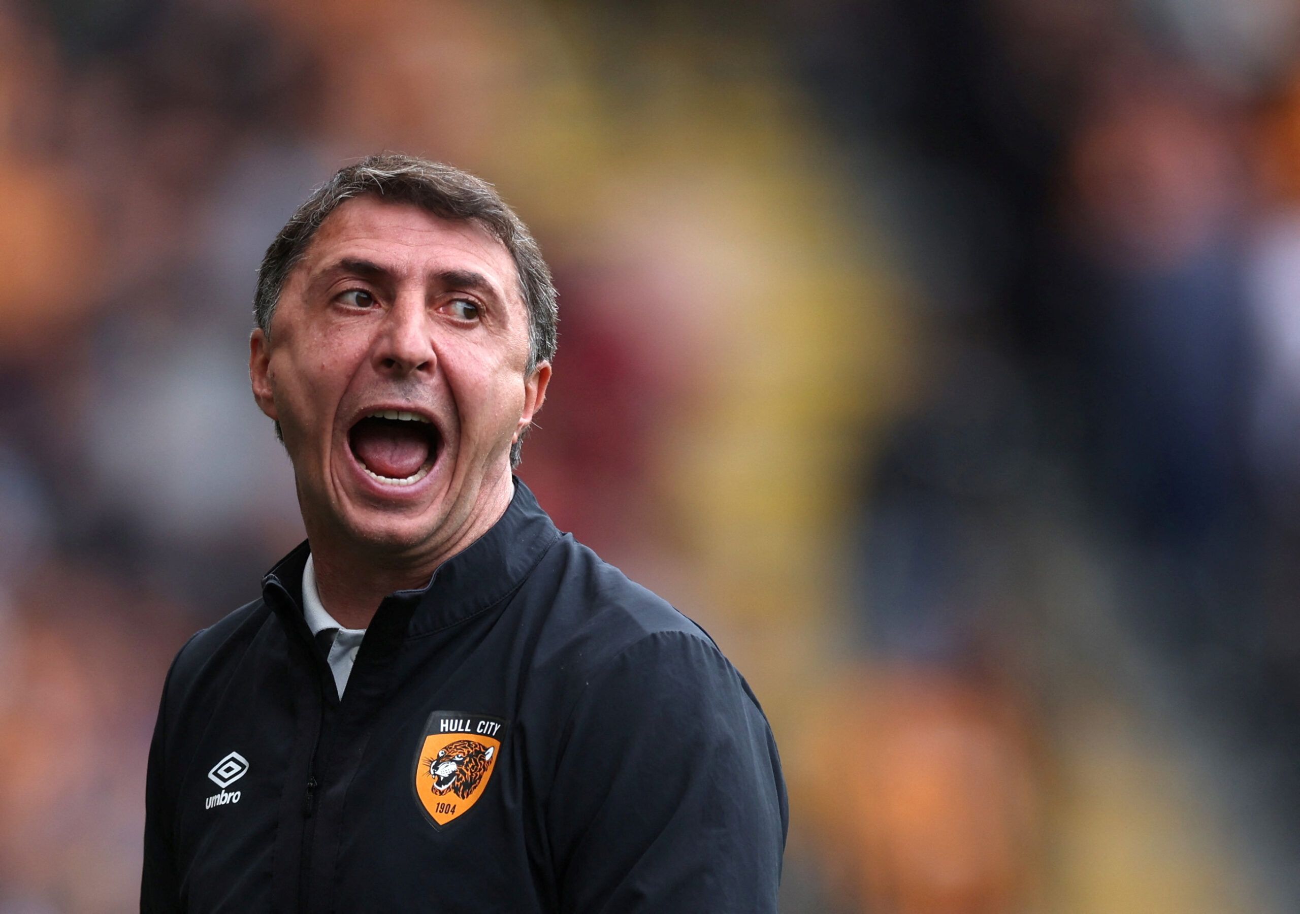 Soccer Football - Championship - Hull City v Sheffield United - MKM Stadium, Hull, Britain - September 4, 2022  Hull City manager Shota Arveladze  Action Images/Lee Smith  EDITORIAL USE ONLY. No use with unauthorized audio, video, data, fixture lists, club/league logos or 