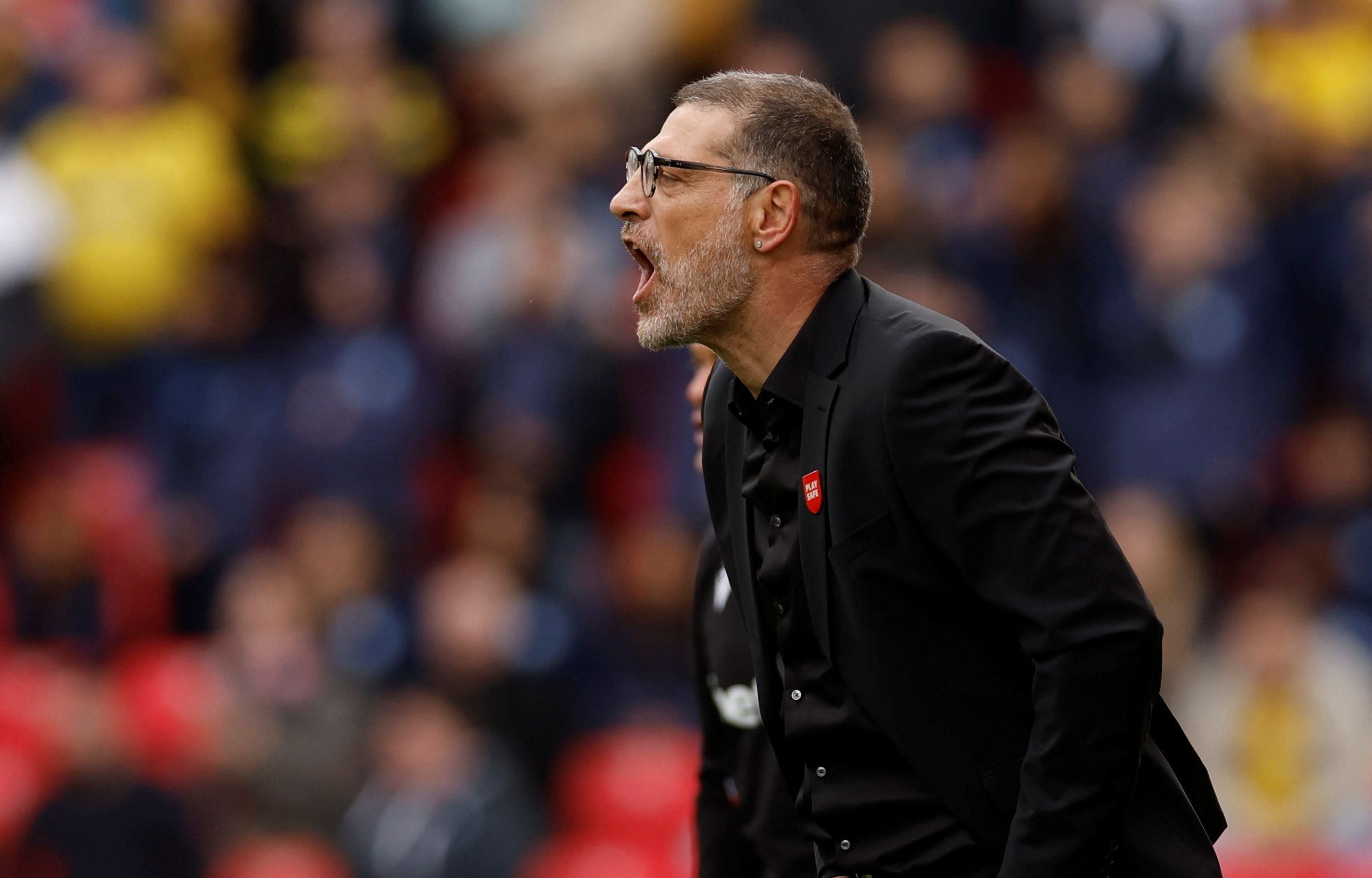 Soccer Football - Championship - Stoke City v Watford - bet365 Stadium, Stoke-on-Trent, Britain - October 2, 2022 Watford manager Slaven Bilic reacts Action Images/Jason Cairnduff  EDITORIAL USE ONLY. No use with unauthorized audio, video, data, fixture lists, club/league logos or 