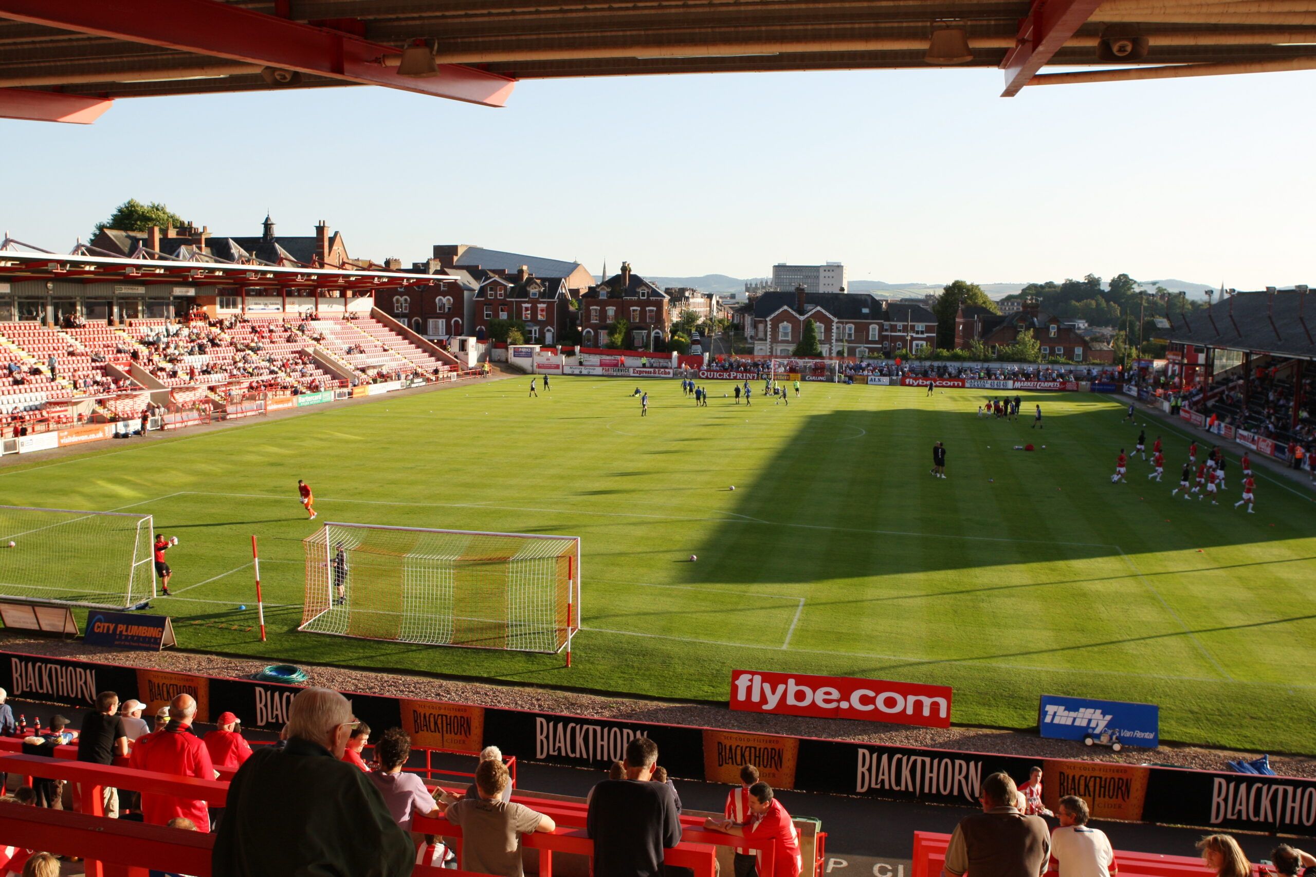 Football - Exeter City v Queens Park Rangers - Carling Cup First Round - St James Park - 09/10 - 11/8/09 
General View of St James Park - Exeter City Stadium 
Mandatory Credit: Action Images / Peter Cziborra