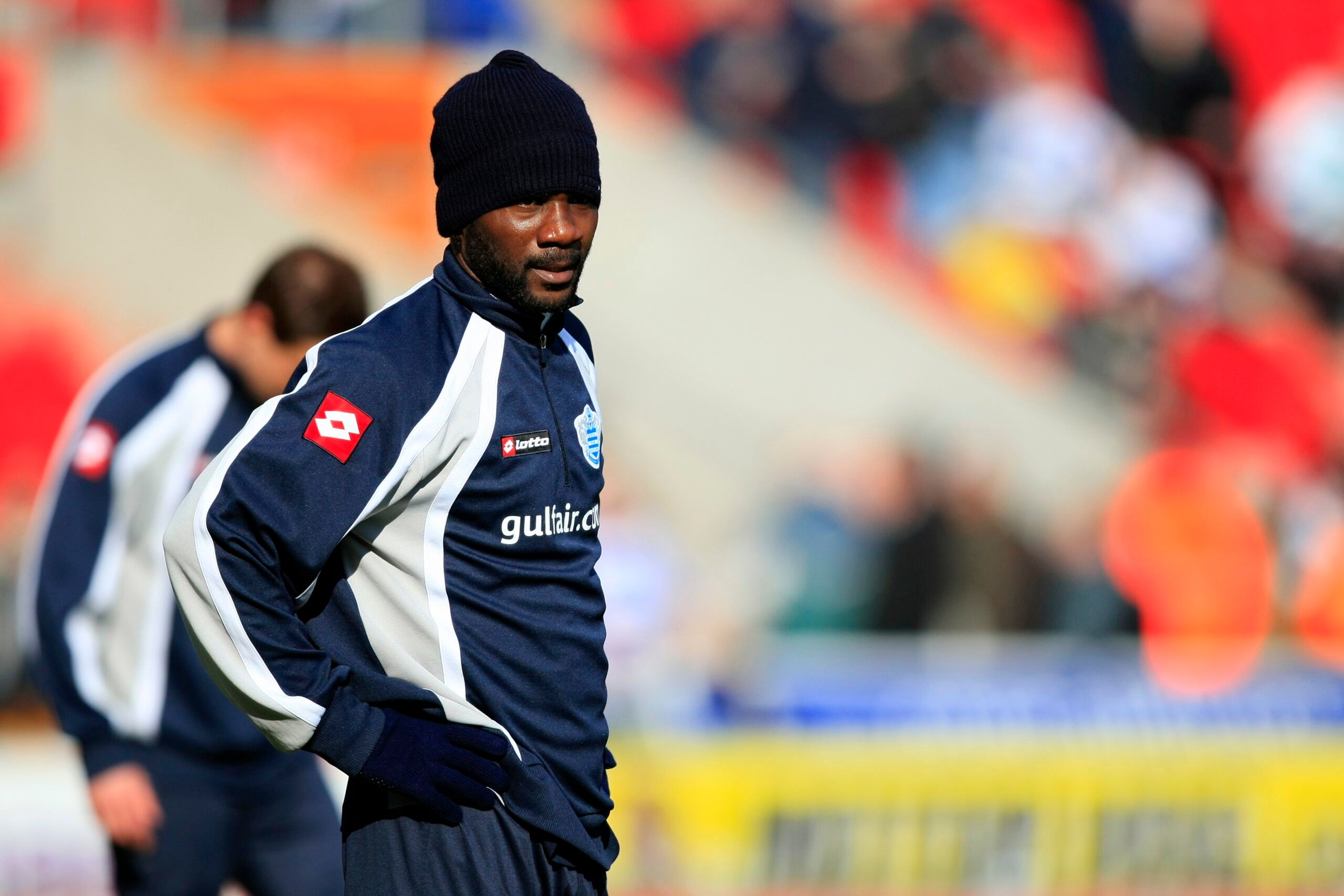 Football - Doncaster Rovers v Queens Park Rangers npower Football League Championship - The Keepmoat Stadium - 10/11 - 19/3/11 
Pascal Chimbonda - Queens Park Rangers during warm up 
Mandatory Credit: Action Images / Ian Smith