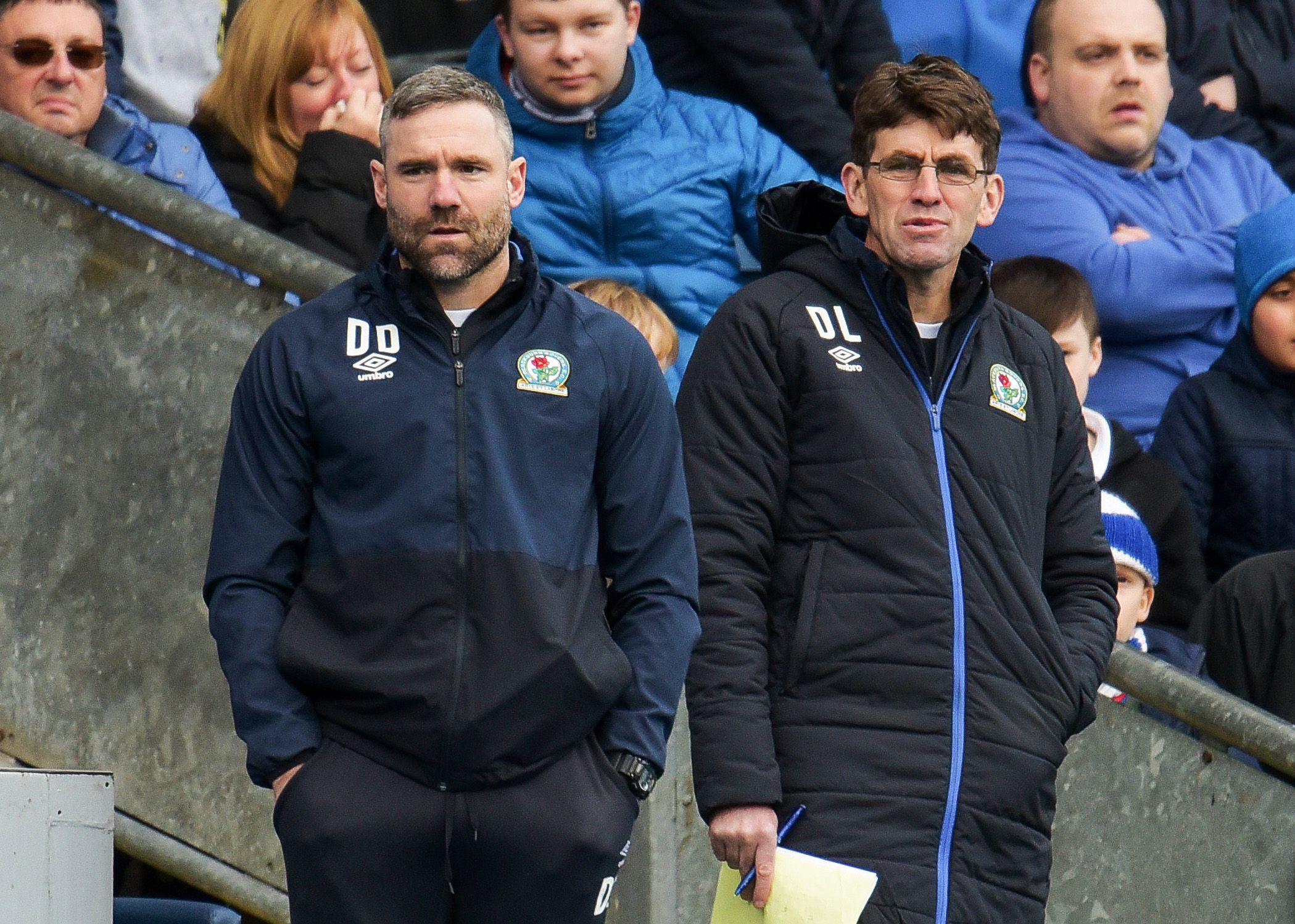 Britain Soccer Football - Blackburn Rovers v Wigan Athletic - Sky Bet Championship - Ewood Park - 4/3/17 Blackburn Rovers first team coach David Dunn and assistant manager David Lowe Mandatory Credit: Action Images / Paul Burrows Livepic EDITORIAL USE ONLY. No use with unauthorized audio, video, data, fixture lists, club/league logos or 