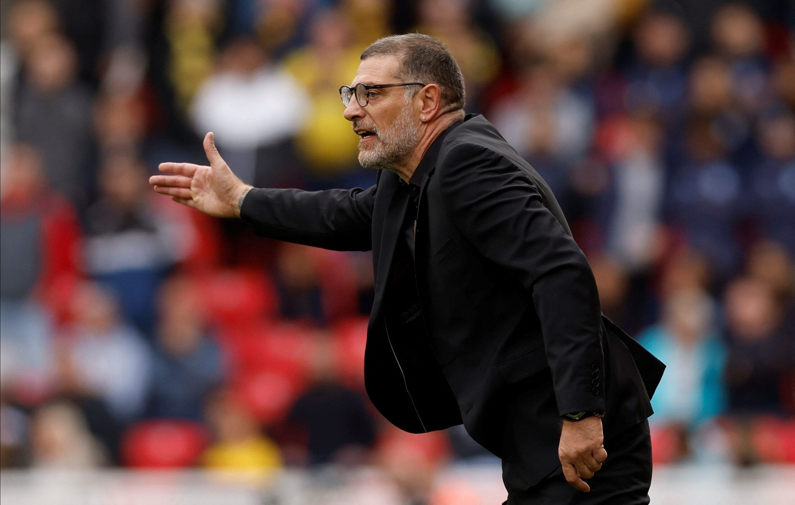 Soccer Football - Championship - Stoke City v Watford - bet365 Stadium, Stoke-on-Trent, Britain - October 2, 2022 Watford manager Slaven Bilic  Action Images/Jason Cairnduff  EDITORIAL USE ONLY. No use with unauthorized audio, video, data, fixture lists, club/league logos or 
