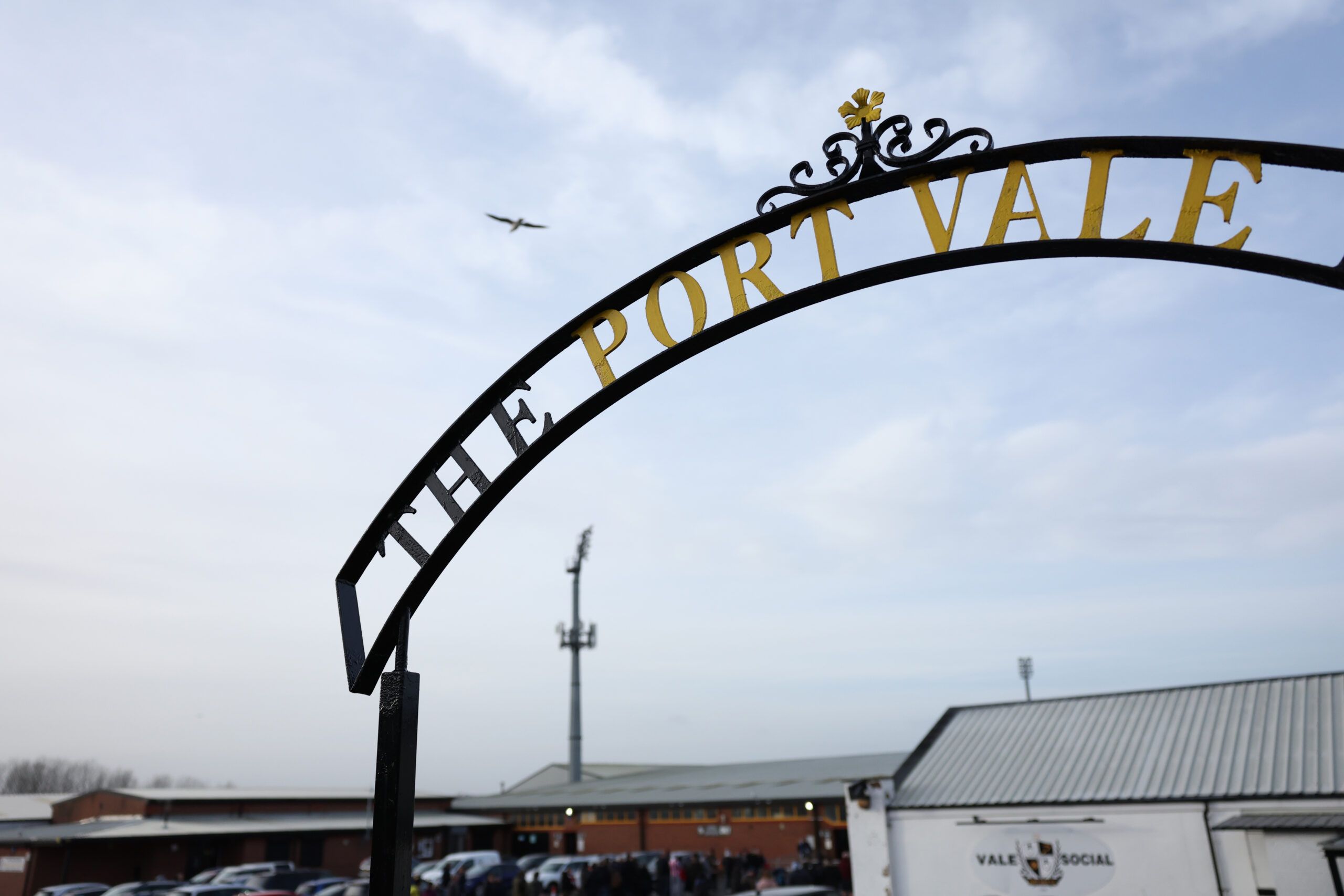Soccer Football - FA Cup Third Round - Port Vale v Brentford - Vale Park, Stoke-on-Trent, Britain - January 8, 2022  General view of a Port Vale sign outside the stadium before the match REUTERS/Ian Walton