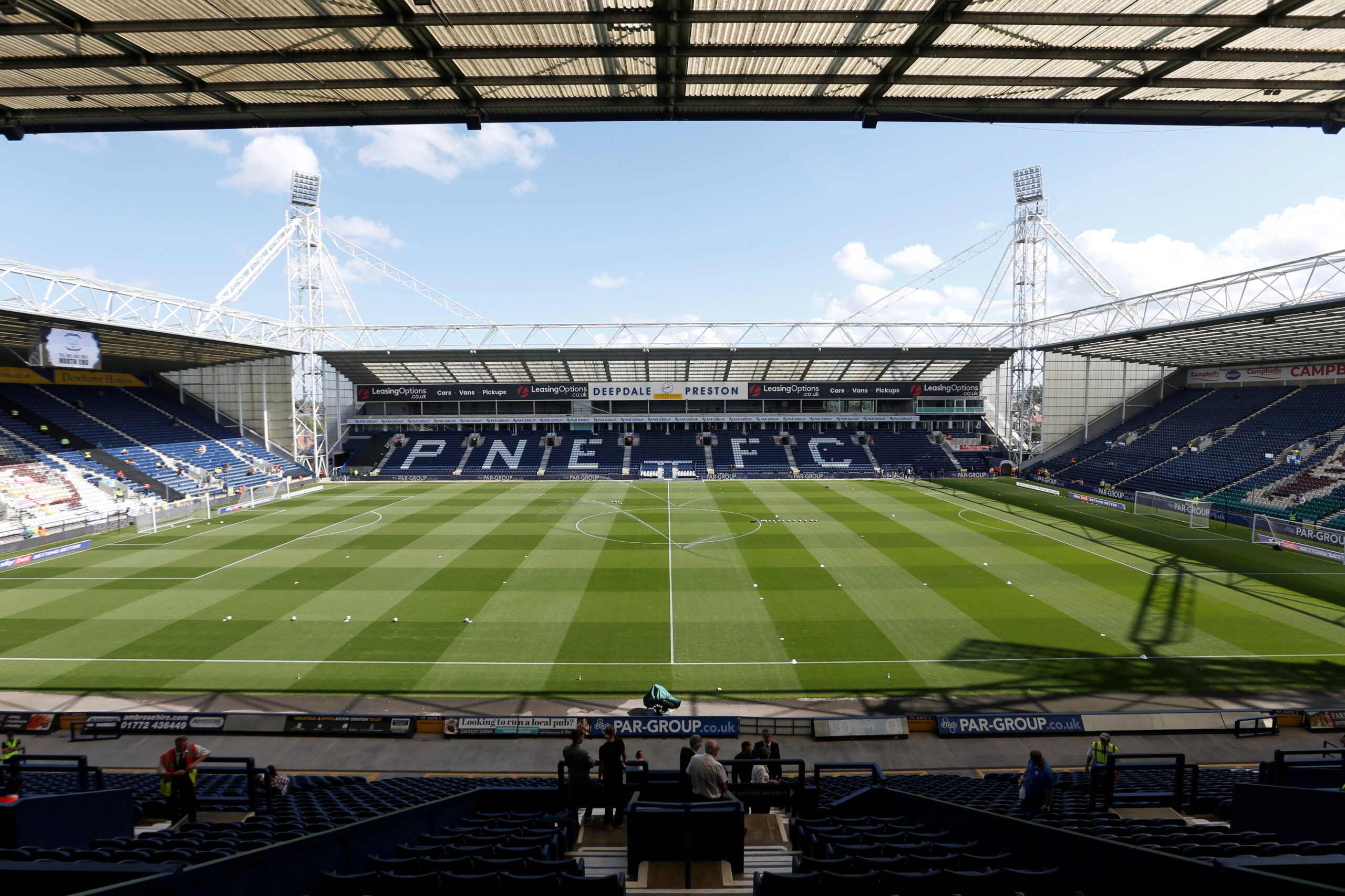 Soccer Football - Championship - Preston North End v Watford - Deepdale, Preston, Britain - August 20, 2022 General view inside the stadium before the match Action Images/Ed Sykes  EDITORIAL USE ONLY. No use with unauthorized audio, video, data, fixture lists, club/league logos or 