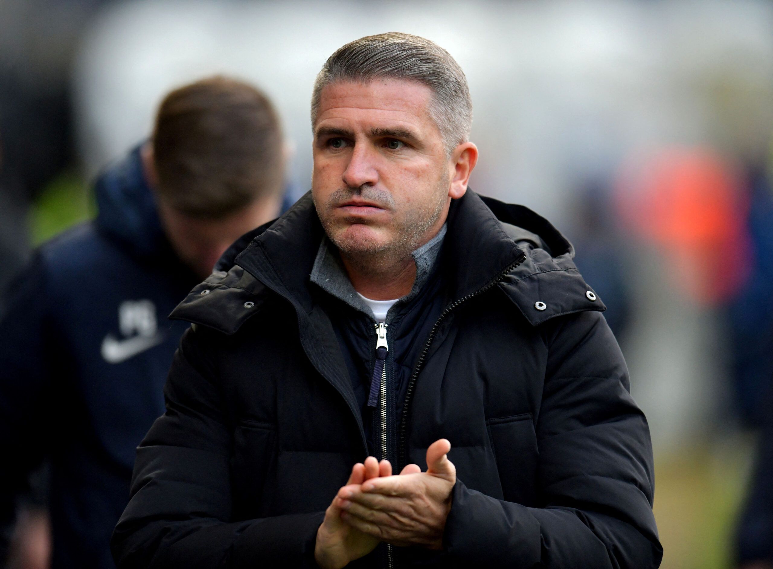 Soccer Football - Championship - Preston North End v Queens Park Rangers - Deepdale, Preston, Britain - December 17, 2022 Preston North End manager Ryan Lowe  Action Images/Paul Burrows  EDITORIAL USE ONLY. No use with unauthorized audio, video, data, fixture lists, club/league logos or 