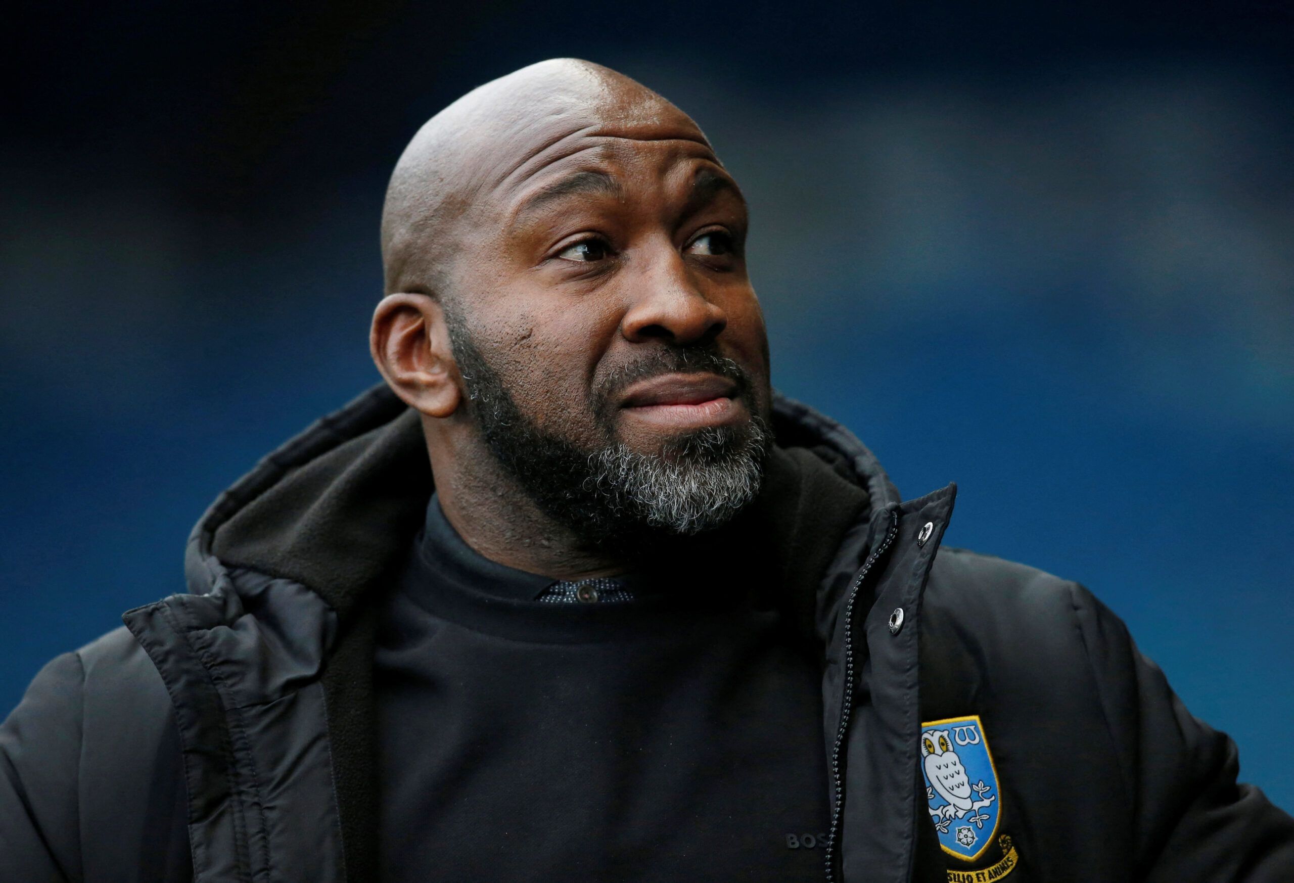 Soccer Football - FA Cup - Fourth Round - Sheffield Wednesday v Fleetwood Town - Hillsborough Stadium, Sheffield, Britain - January 28, 2023  Sheffield Wednesday manager Darren Moore  Action Images/Ed Sykes