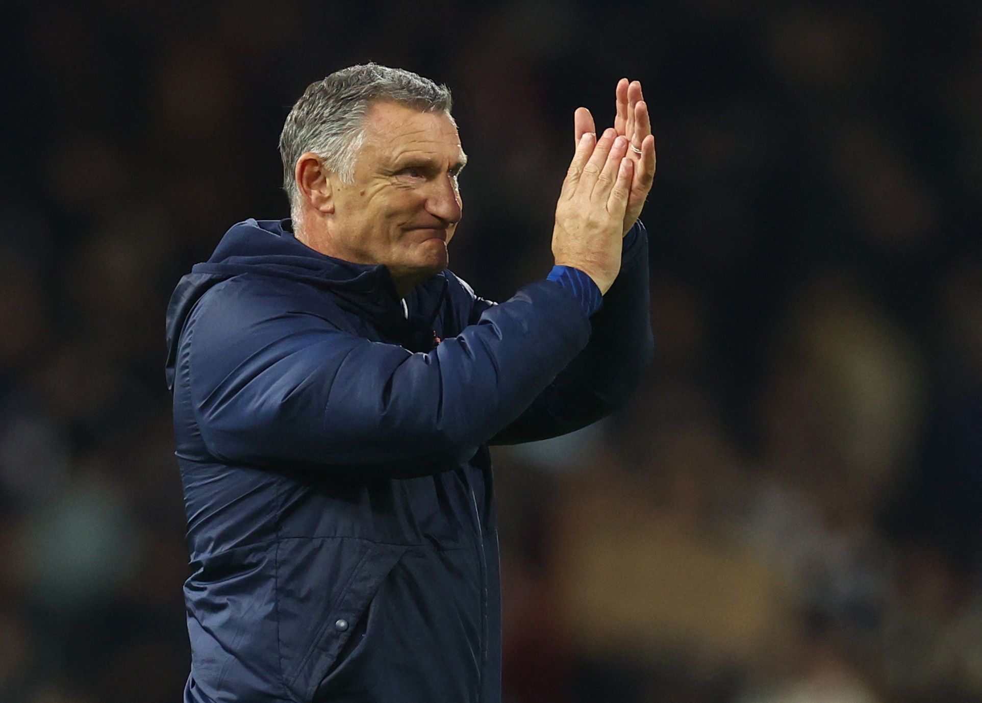 Soccer Football - FA Cup - Fourth Round - Fulham v Sunderland - Craven Cottage, London, Britain - January 28, 2023 Sunderland manager Tony Mowbray reacts after the match Action Images via Reuters/Paul Childs