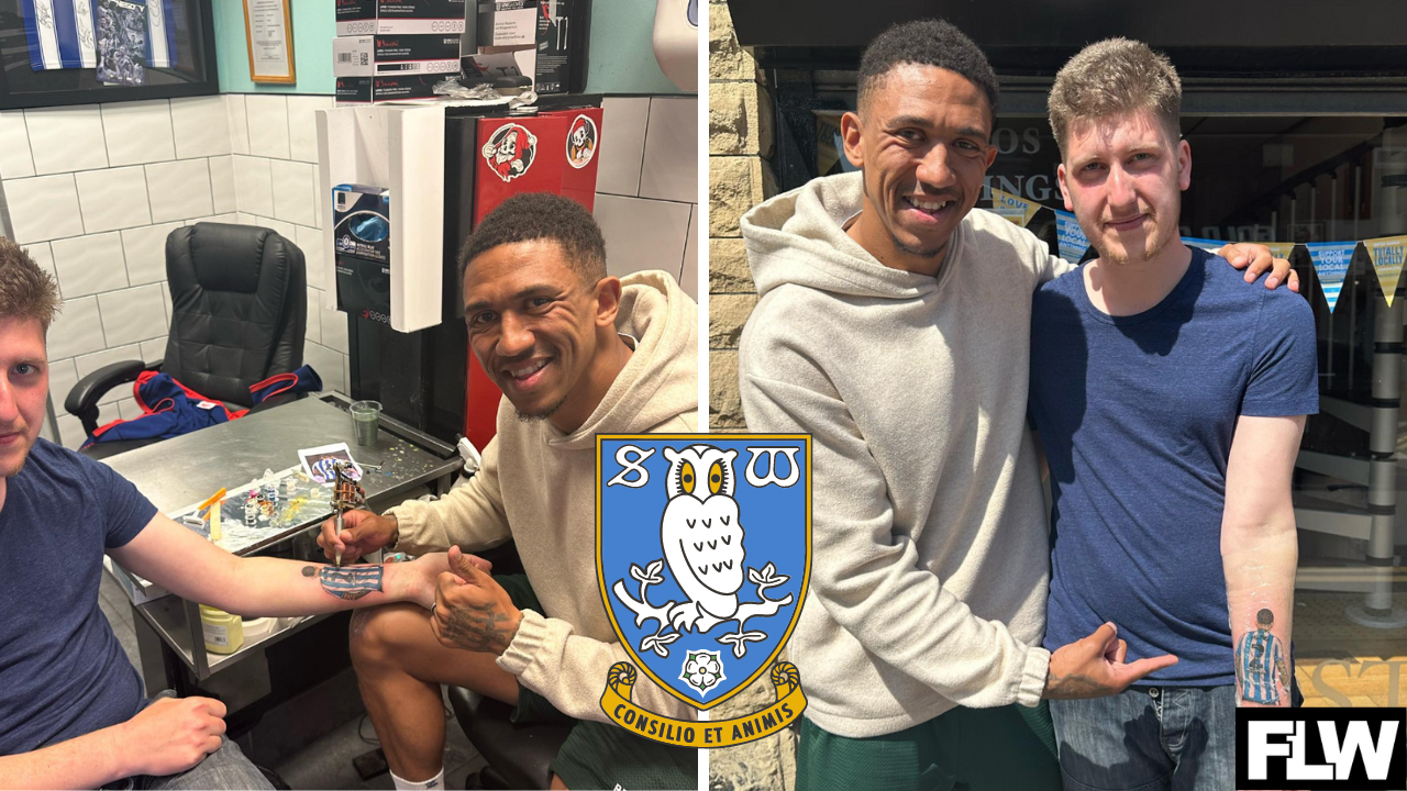 Liam Palmer helps tattoo Sheffield Wednesday fan after tweet
