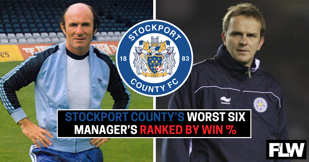 Stockport County's 6 worst managers in order of win percentage (Ranked)