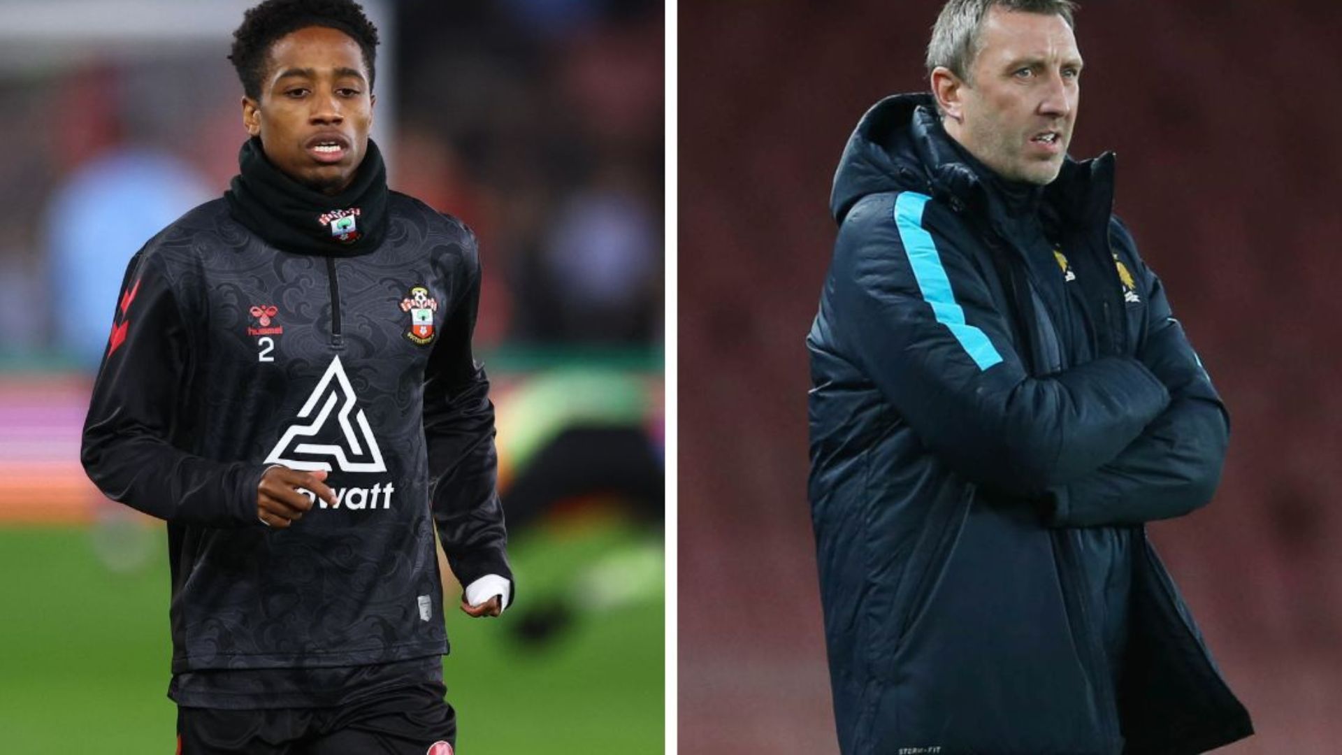 Kyle Walker-Peters and Jason Wilcox