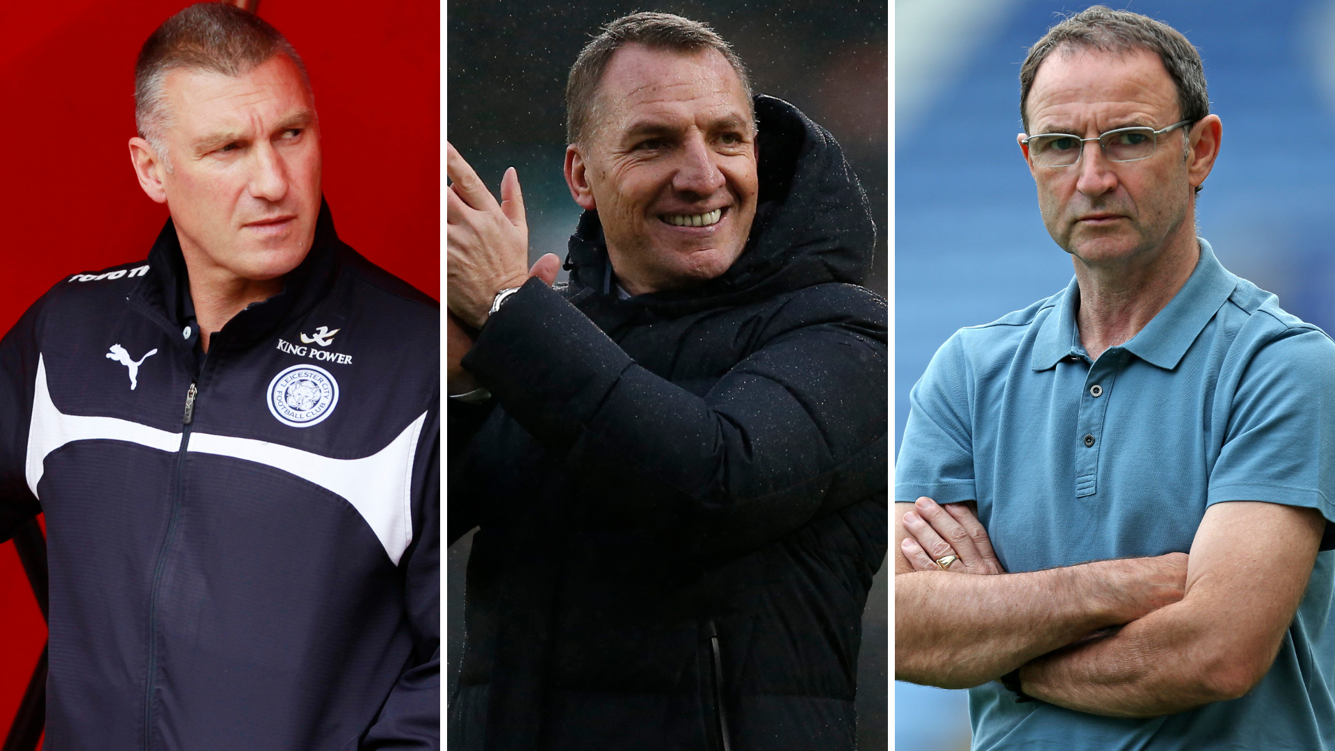 Nigel Pearson, Brendan Rodgers, and Martin O'Neill (Combined Image)